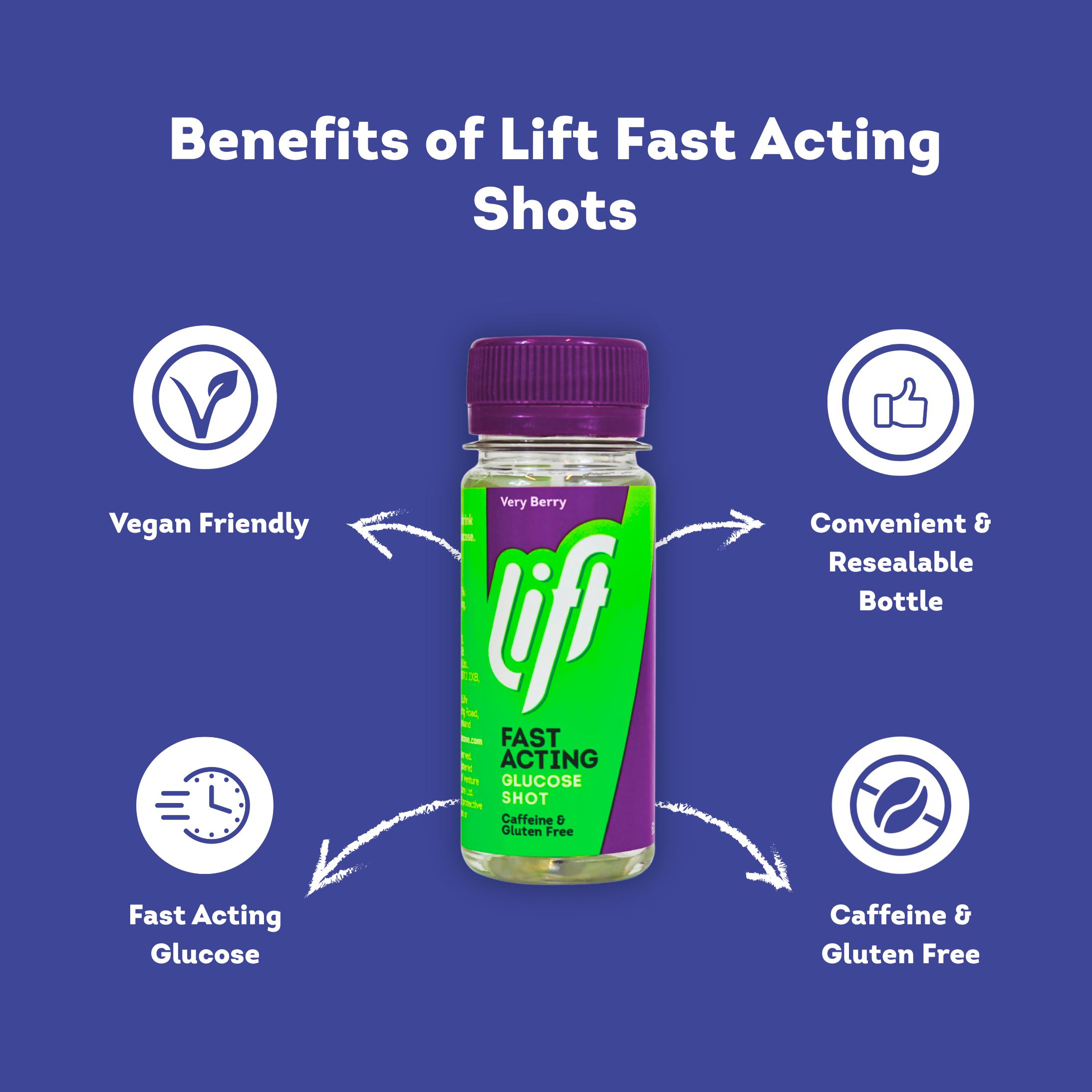 Lift Glucose Juice Very Berry Shot 60ml thumbnail 3