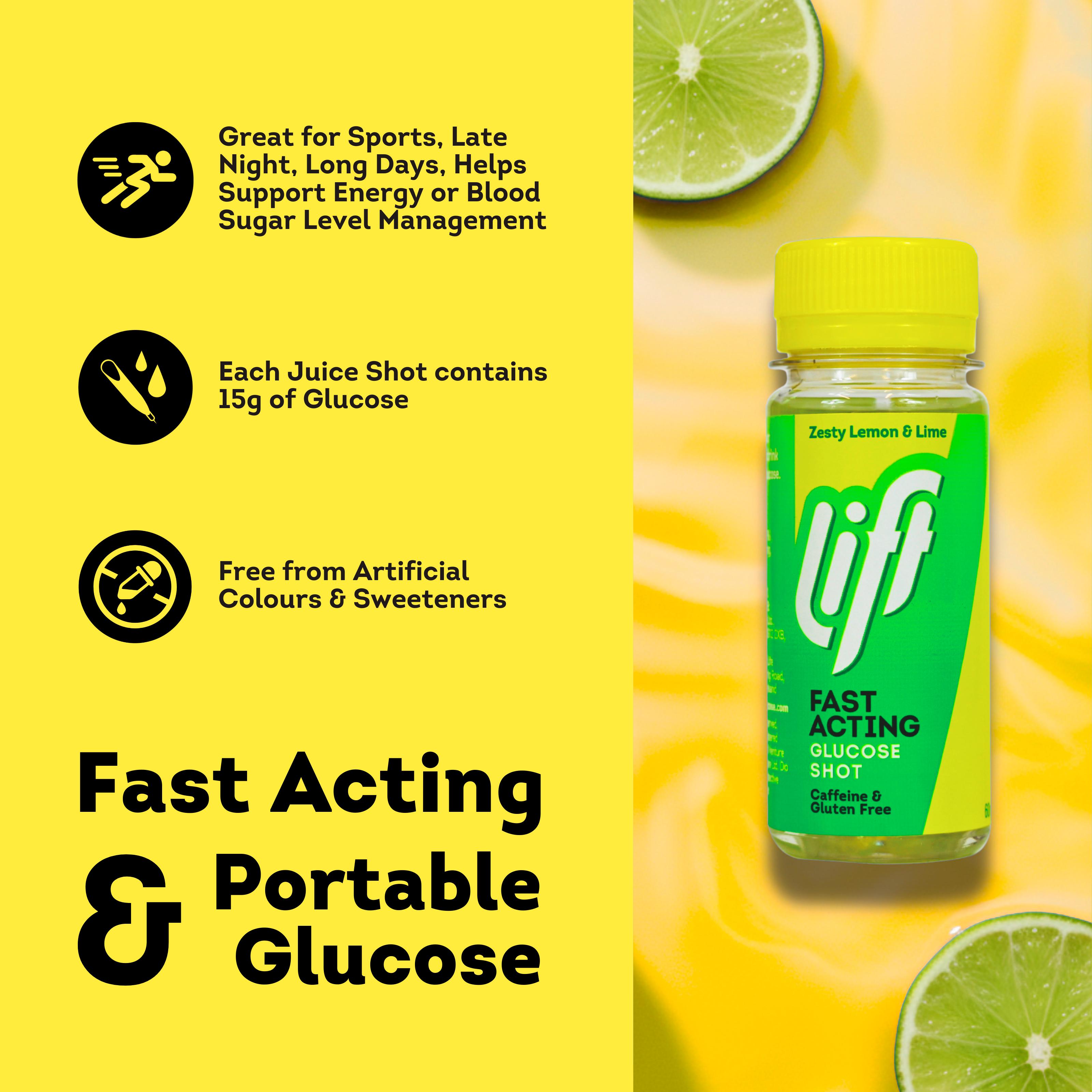 Lift Glucose Juice Lemon & Lime Shot 60ml thumbnail 2