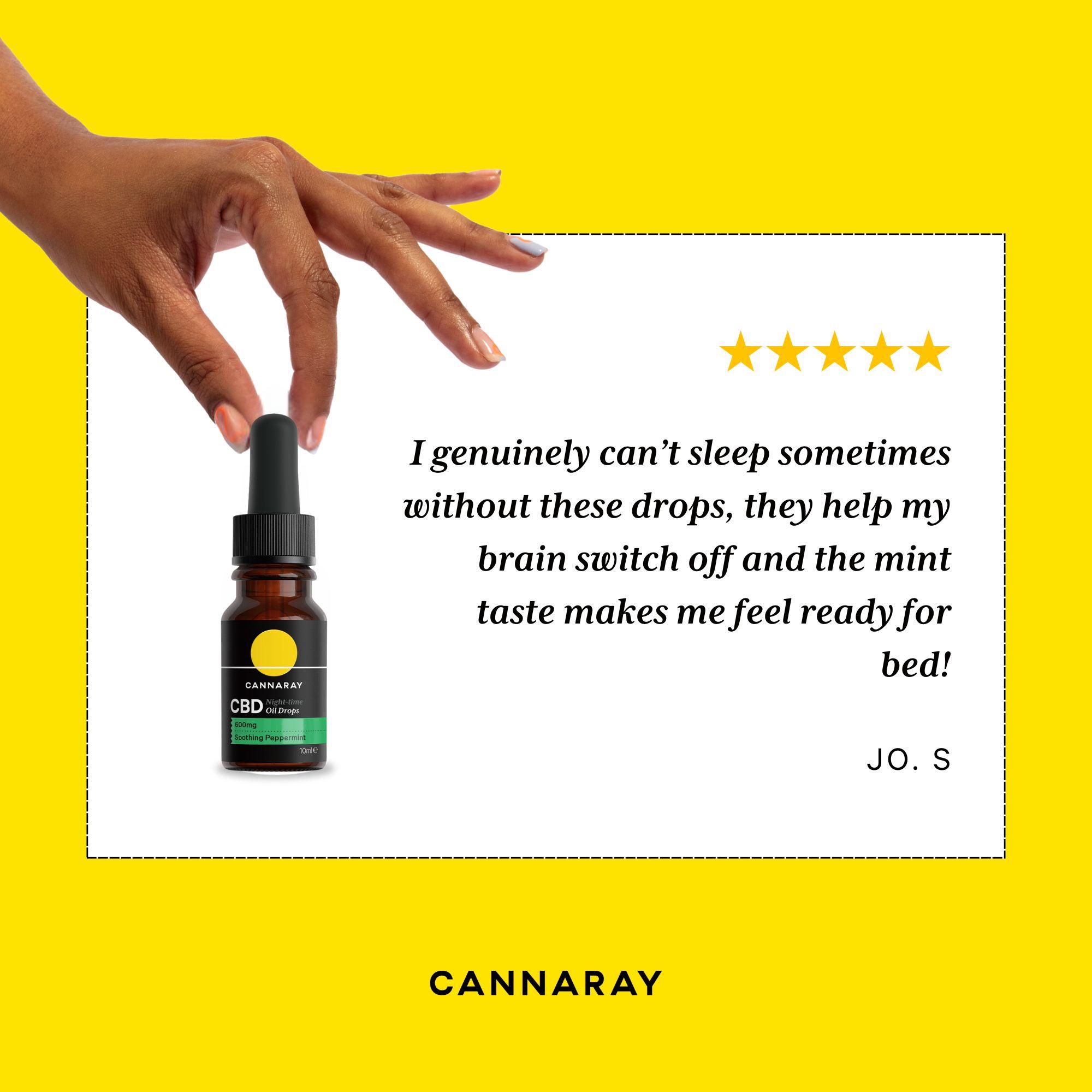 Cannaray Re Live CBD Night time Oil Drops 10ml thumbnail 3