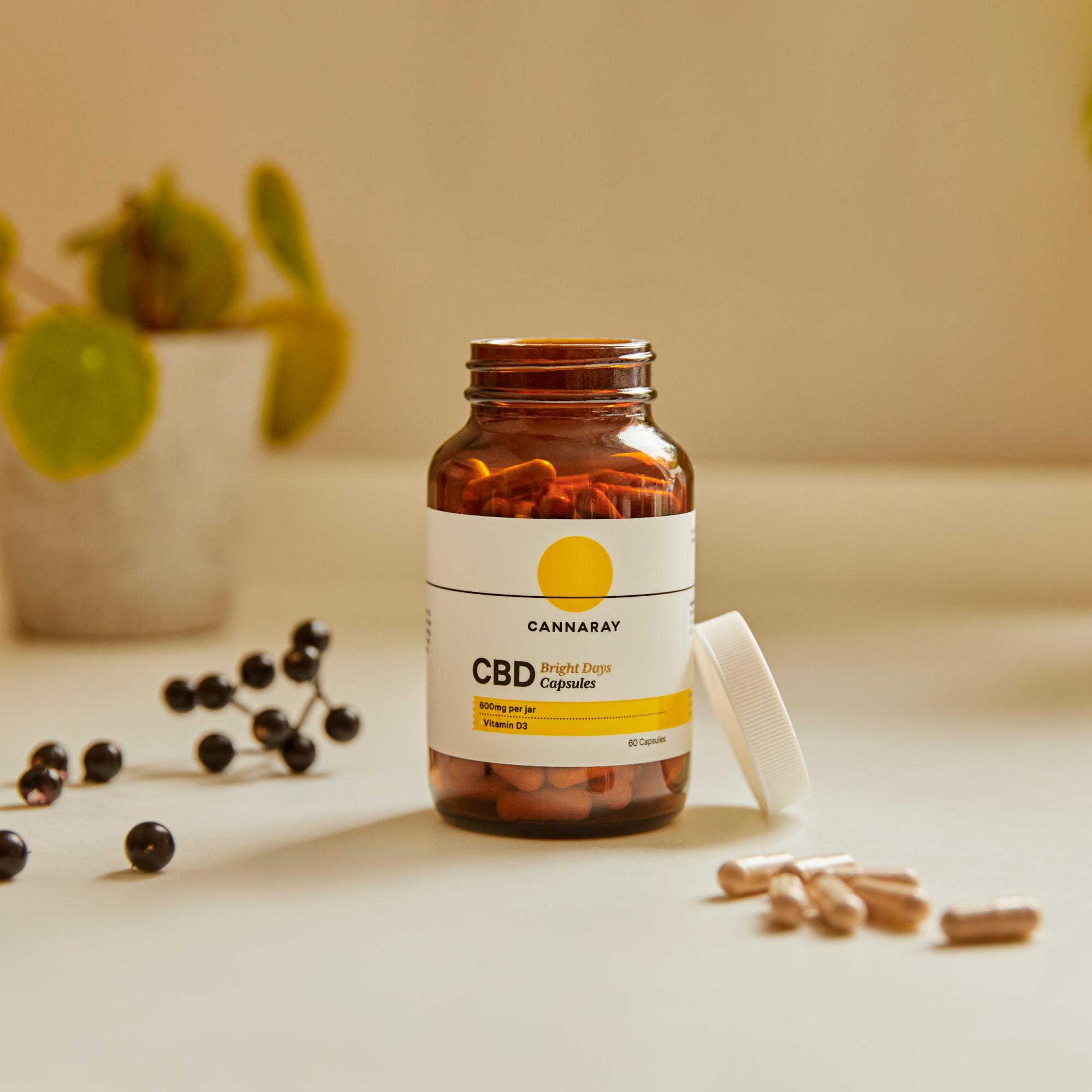 Cannaray Re Live CBD Bright Days Capsules x60 thumbnail 4