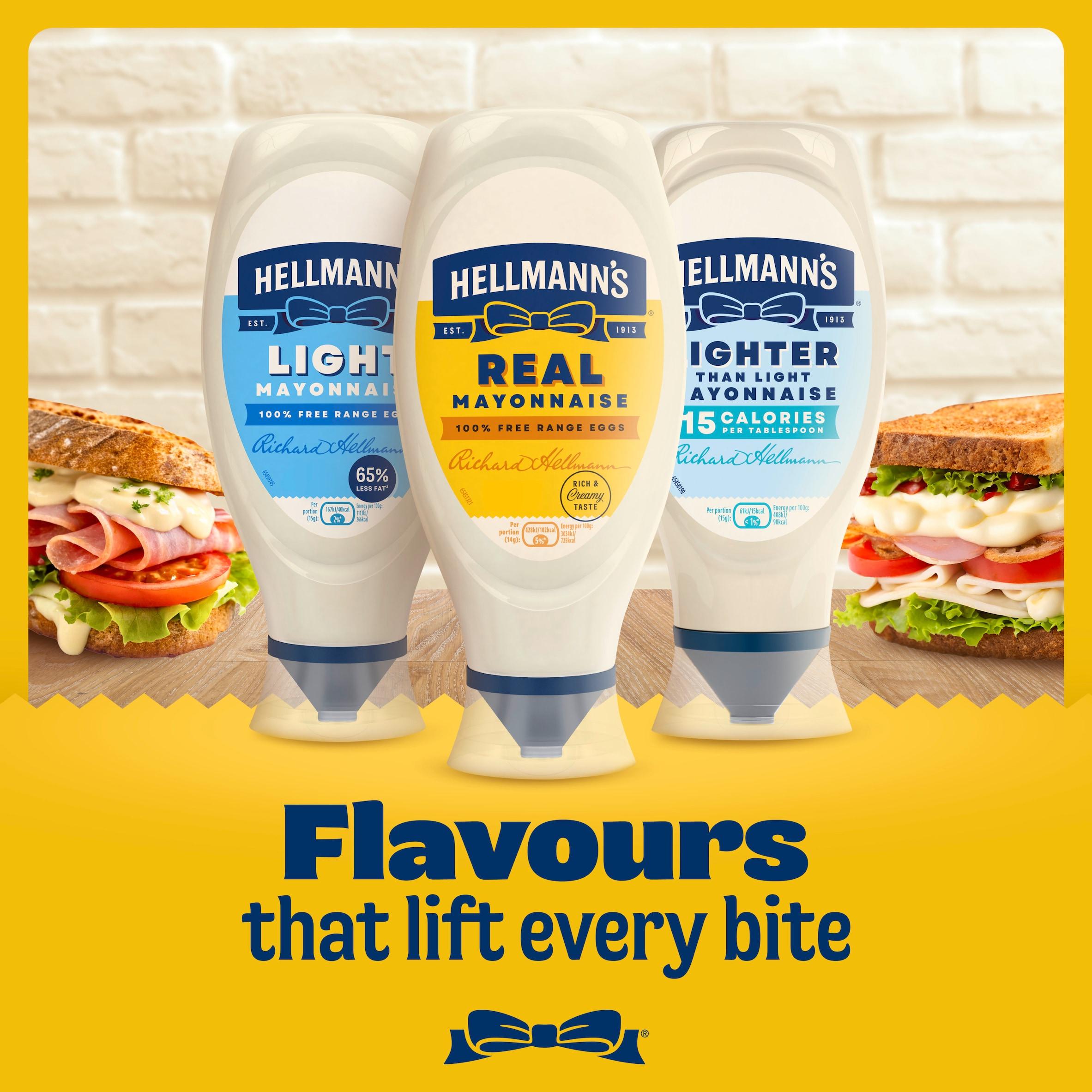 Hellmann's 580ml Light Mayonnaise Condiment thumbnail 2