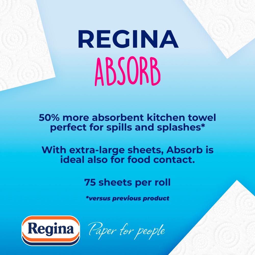 Regina Absorb Kitchen Towel Rolls x4 thumbnail 2