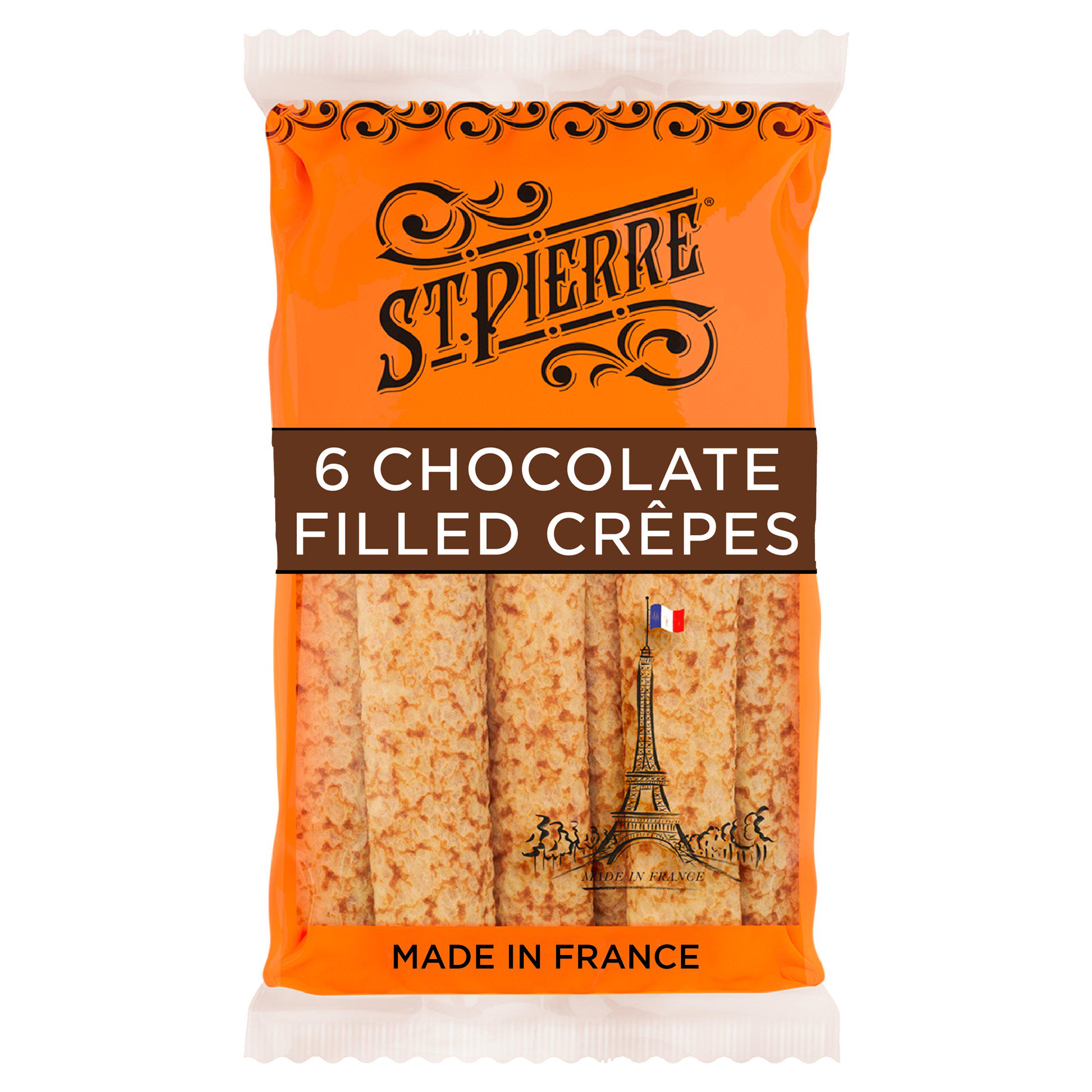 St Pierre Chocolate Filled Crepes x6