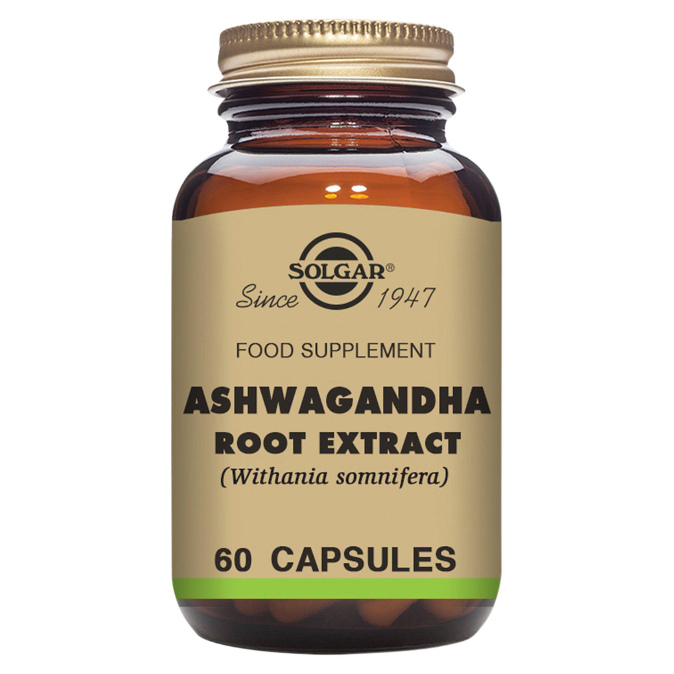 Solgar Food Supplement Ashwagandha Root Extract Vegetable Capsules x60