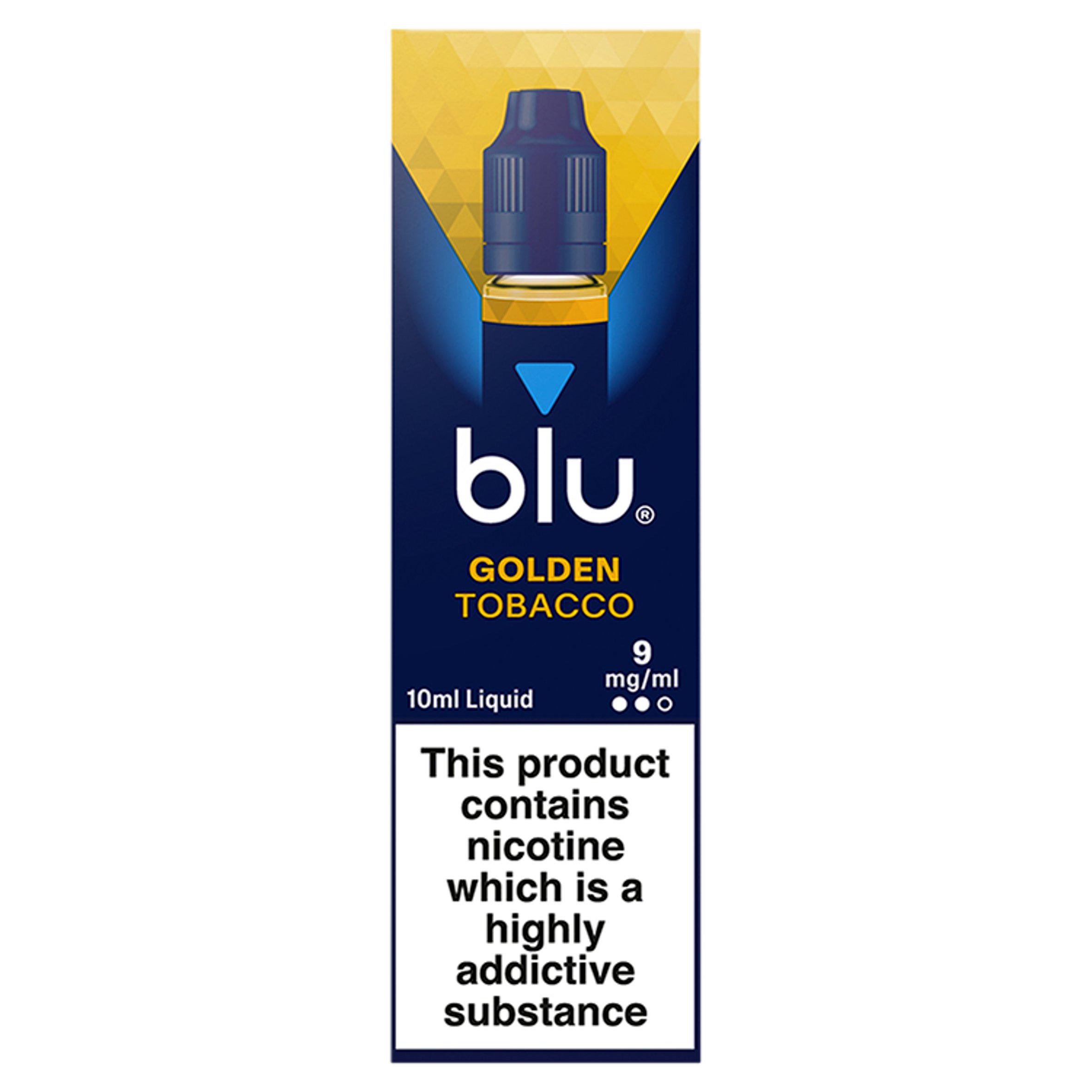 blu Vape Liquid Refill Golden tobacco 9mg