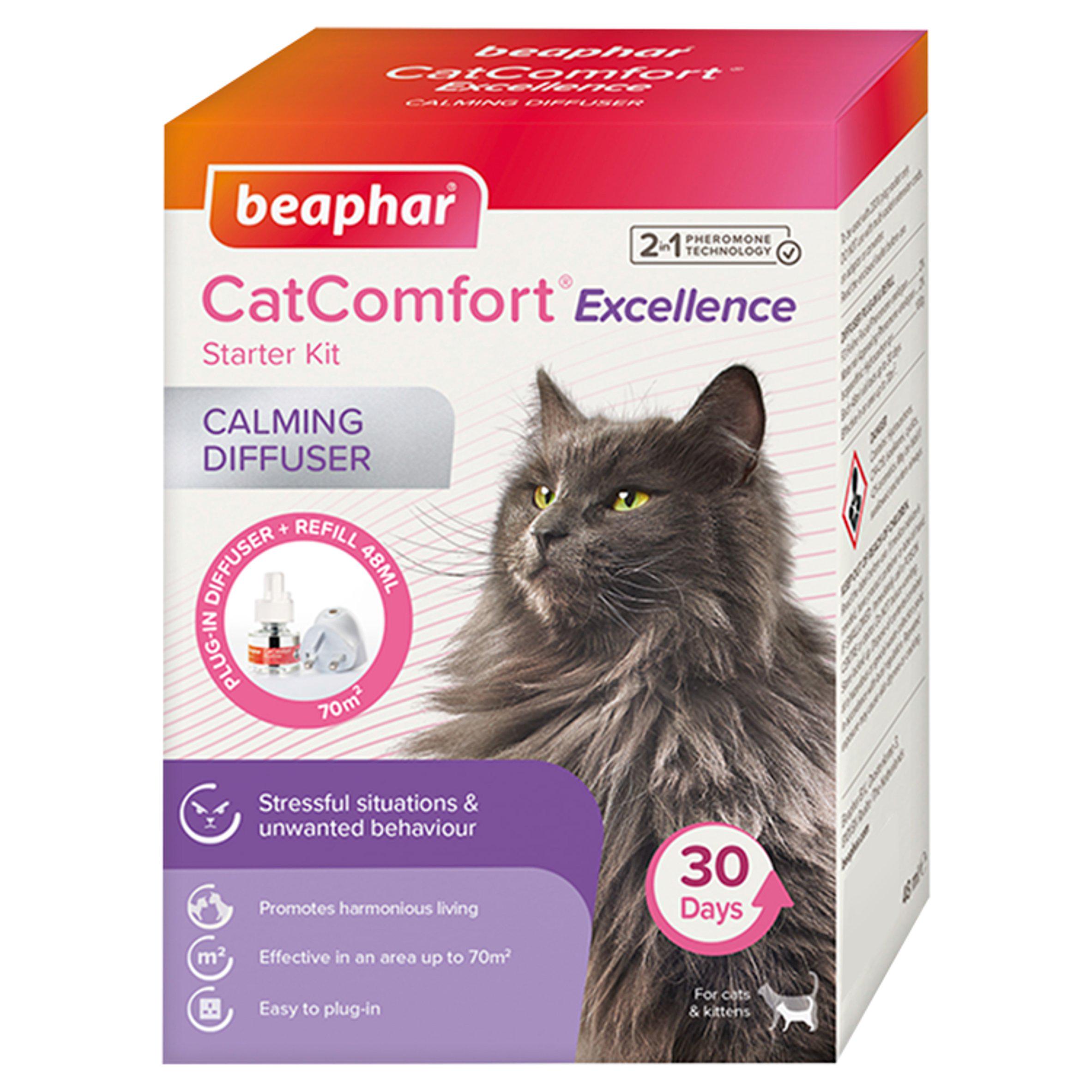 Beaphar CatComfort Excellence Calming Diffuser for Cats, Starter Pack