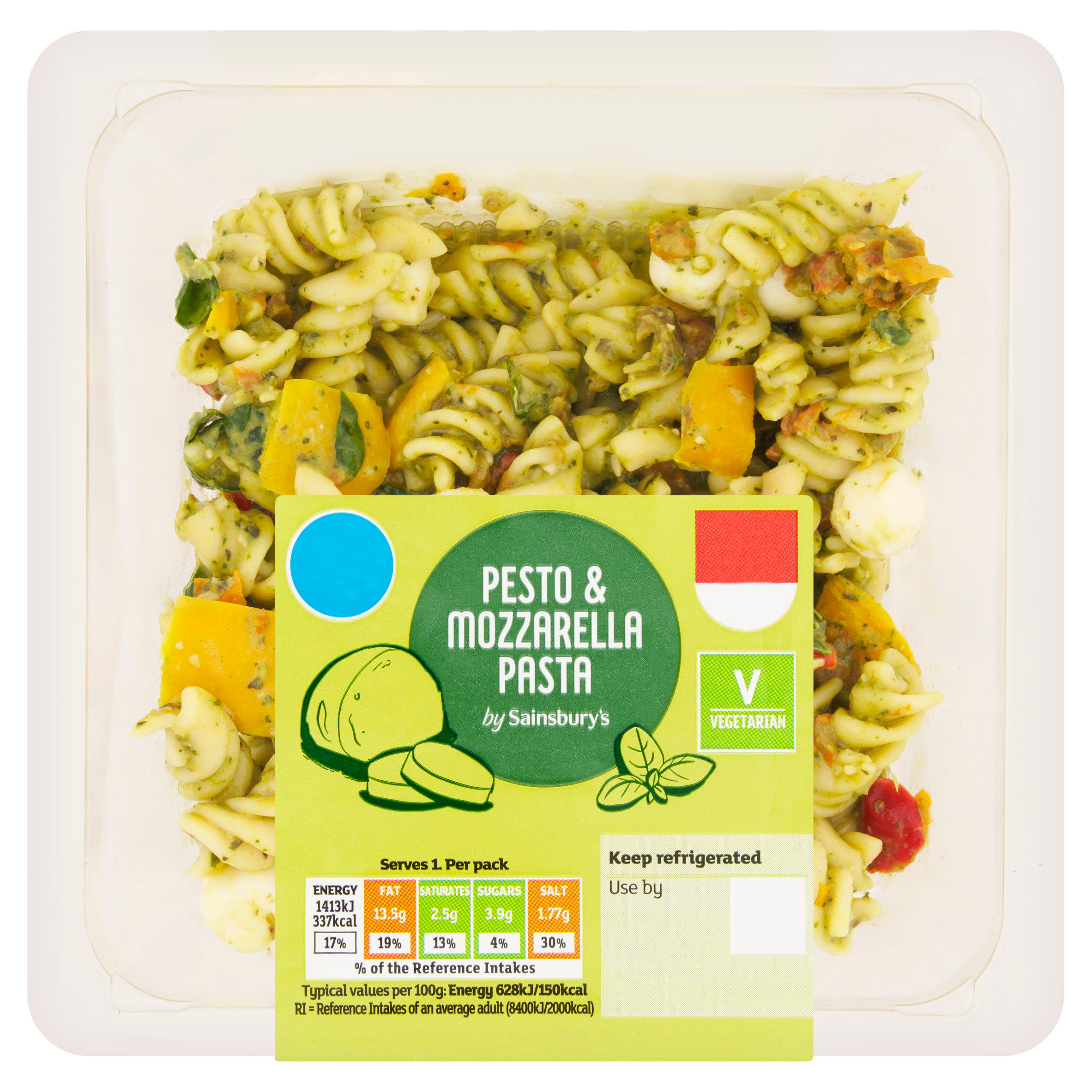 Sainsbury's 225g Pesto & Mozzarella Pasta