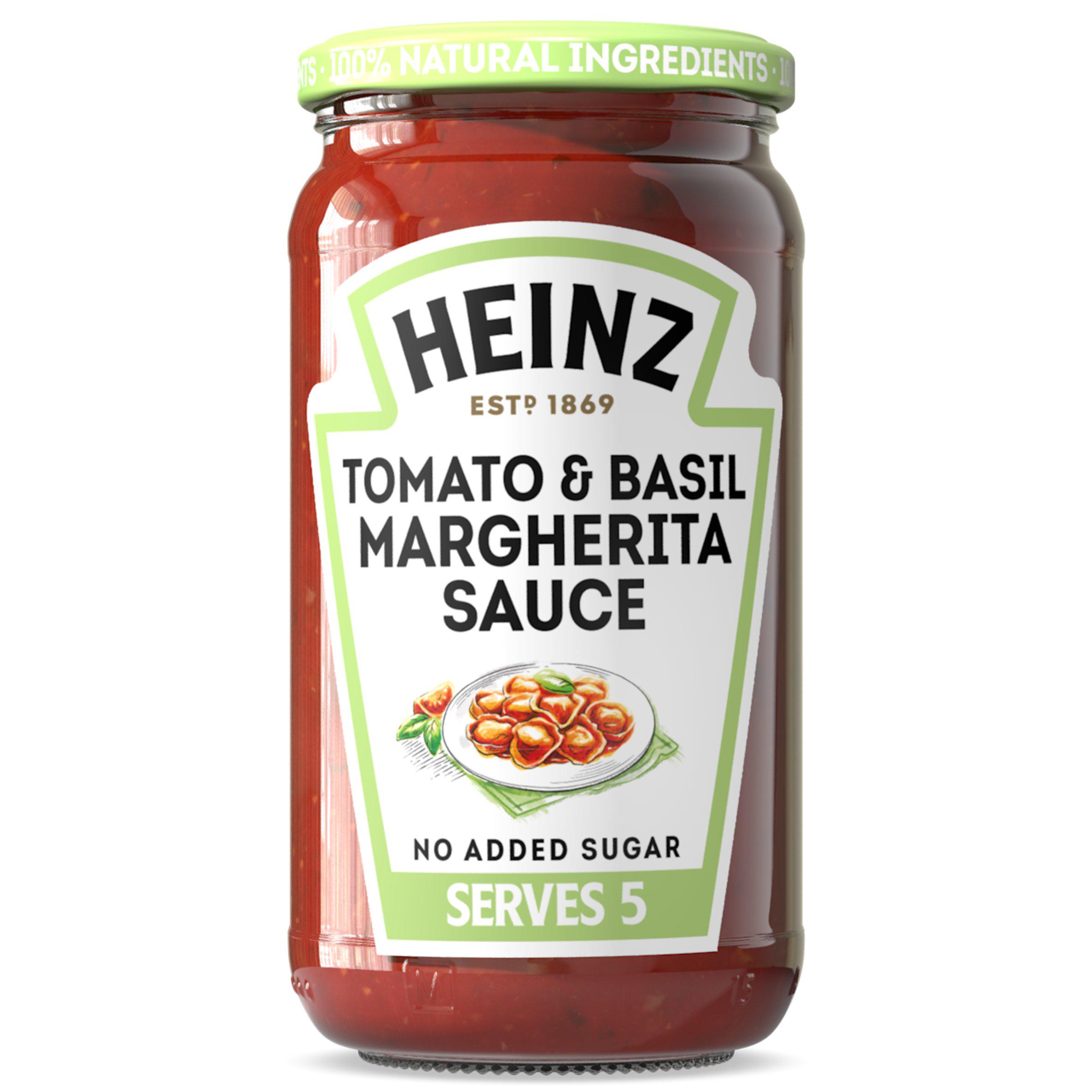 Heinz 490g Tomato & Basil Margherita Pasta Sauce