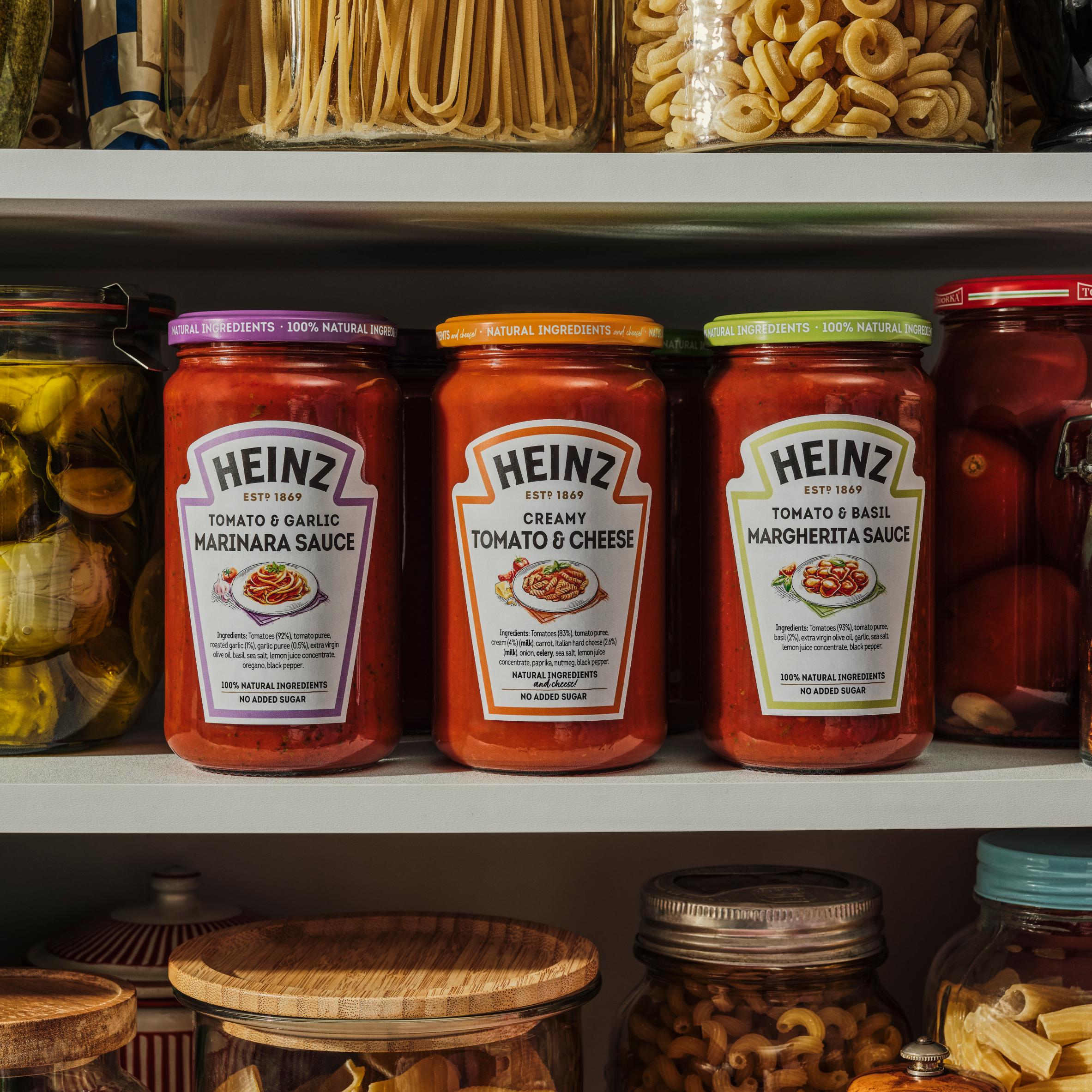 Heinz 490g Tomato & Basil Margherita Pasta Sauce thumbnail 2