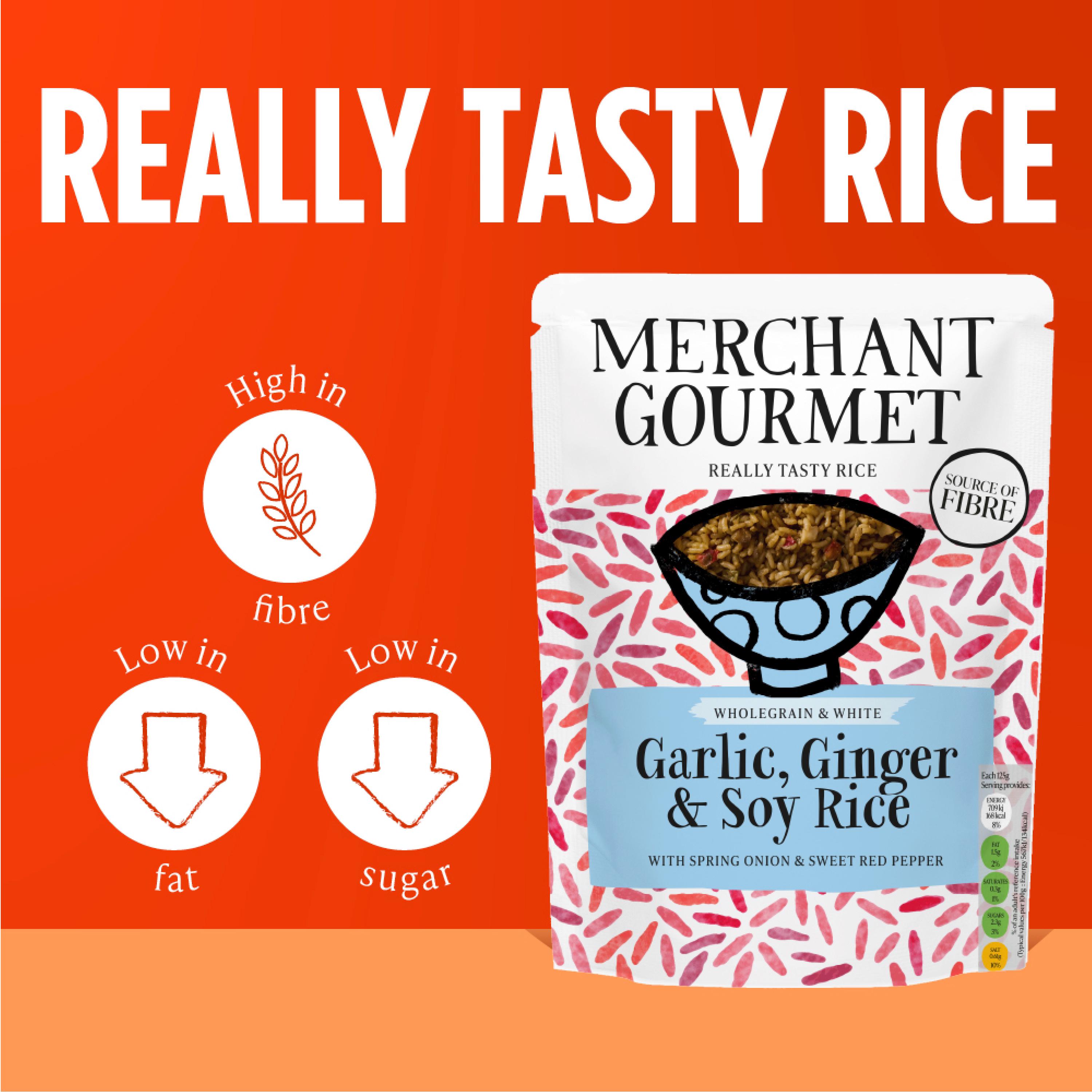 Merchant Gourmet Mango Chilli Lime Wholegrain & White Microwave Rice 250g thumbnail 3