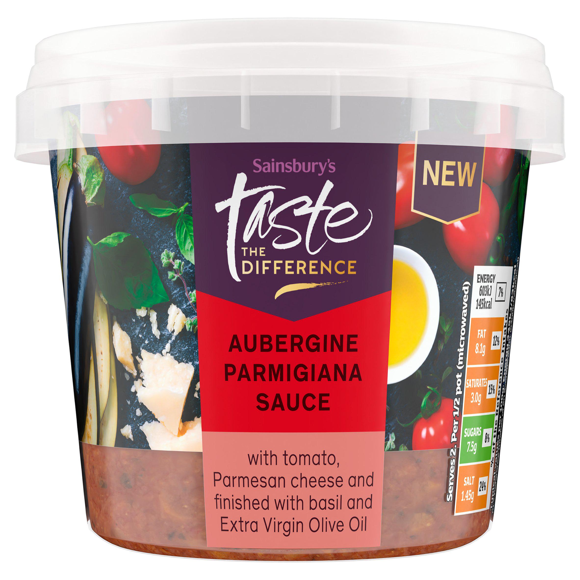 Sainsbury's Aubergine Parmigiana Sauce, Taste the Difference 350g