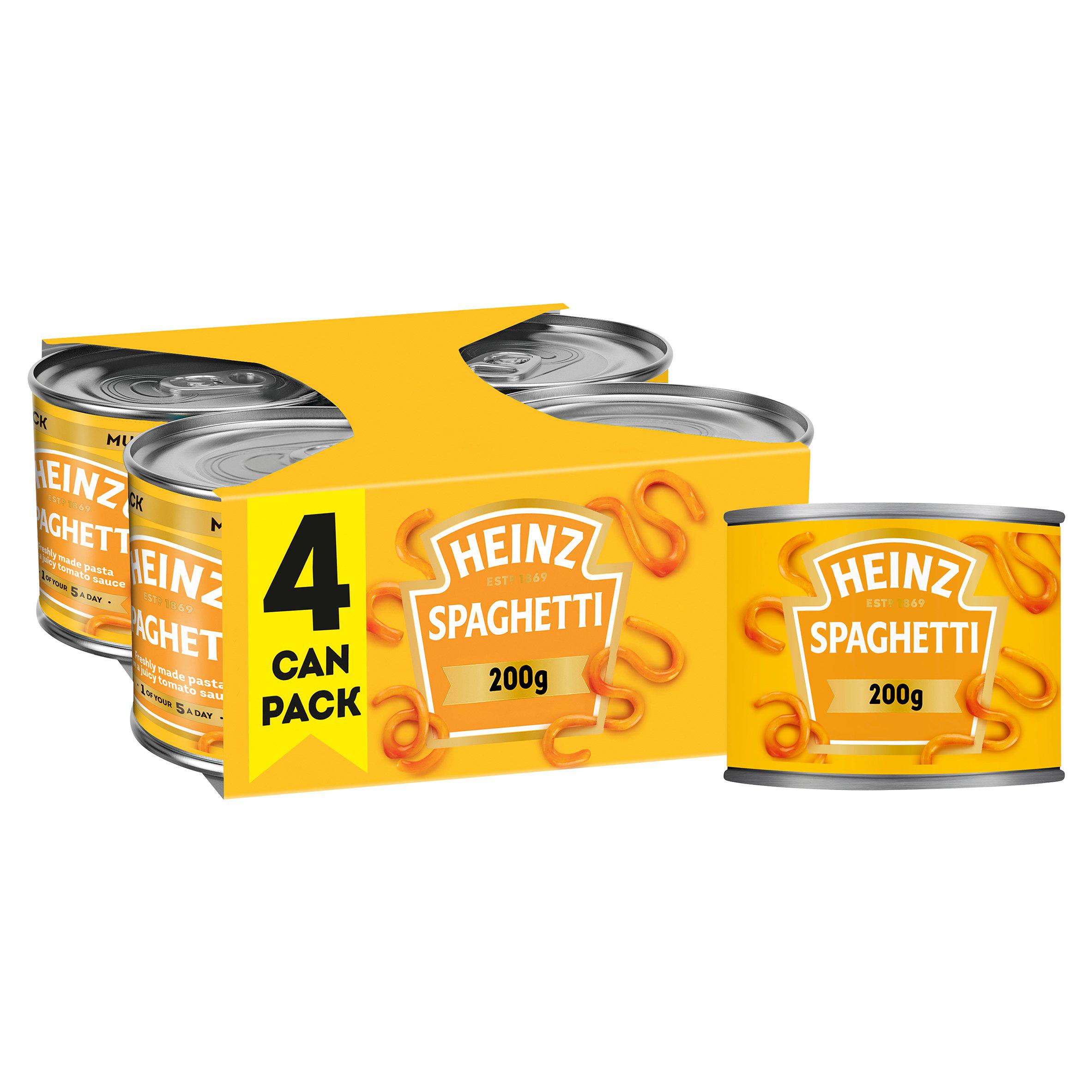 Heinz Spaghetti Great Value Pack 4 x 200g