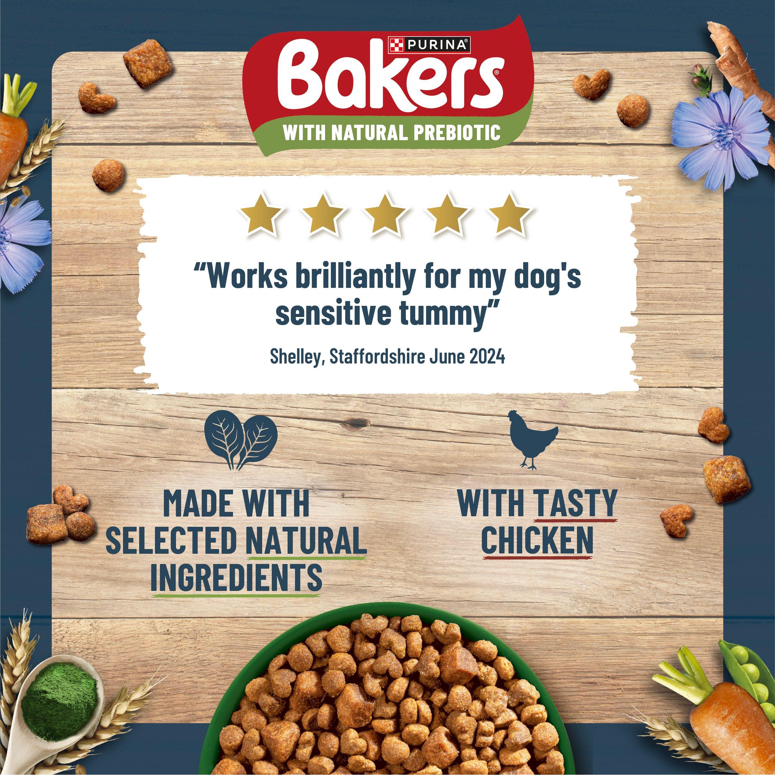 Bakers Small Dog Sensitive Tummy Chicken Dry Dog Food 2.7kg thumbnail 5