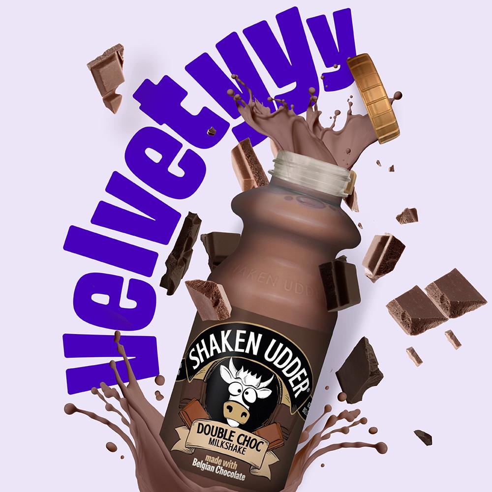 Shaken Udder Double Choc Milkshake 330ml thumbnail 4