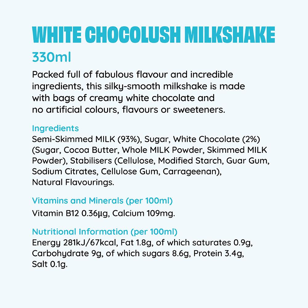 Shaken Udder White Chocolate Milkshake 330ml thumbnail 3