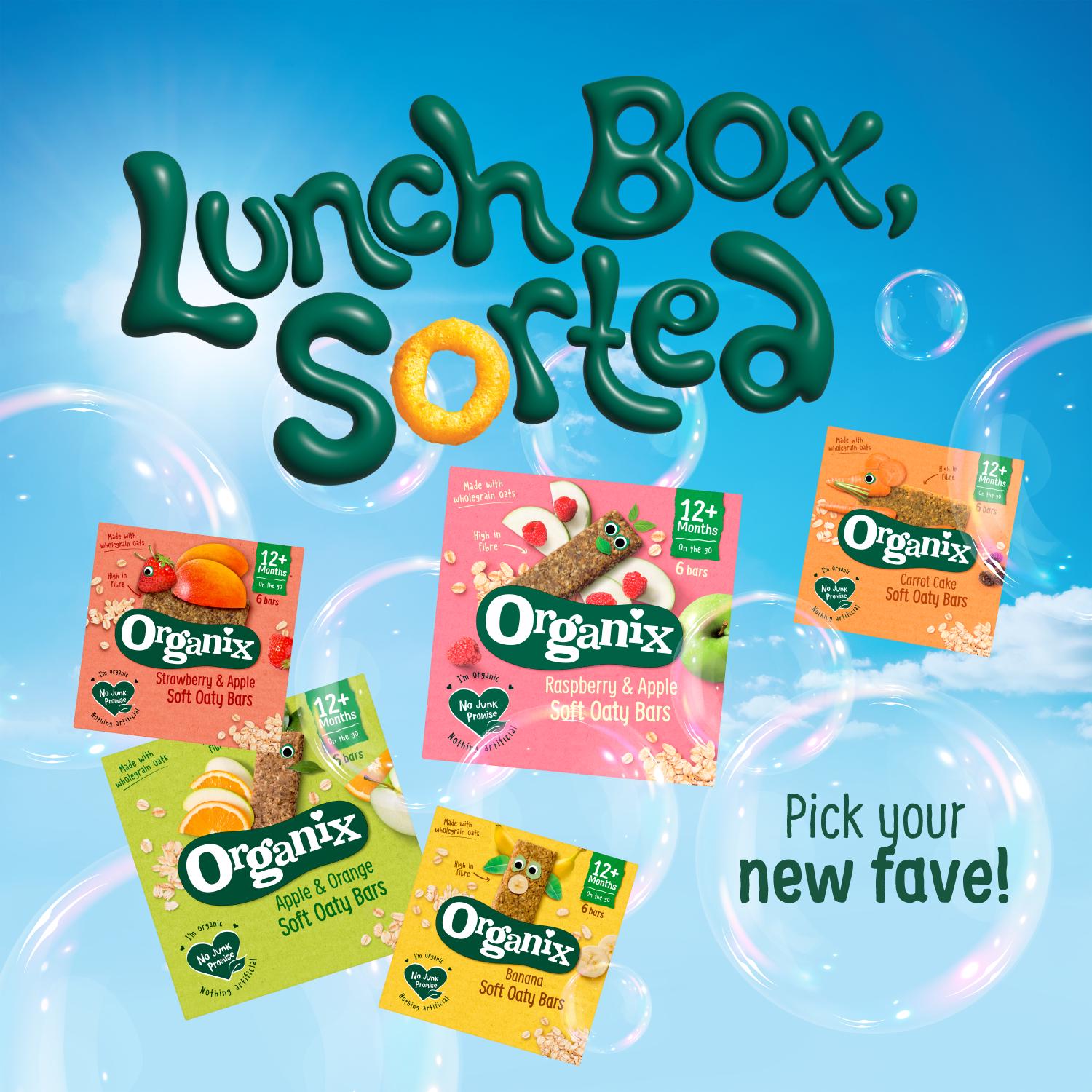 Organix Raspberry Apple & Orange Mini Oaty Bites 110g thumbnail 4