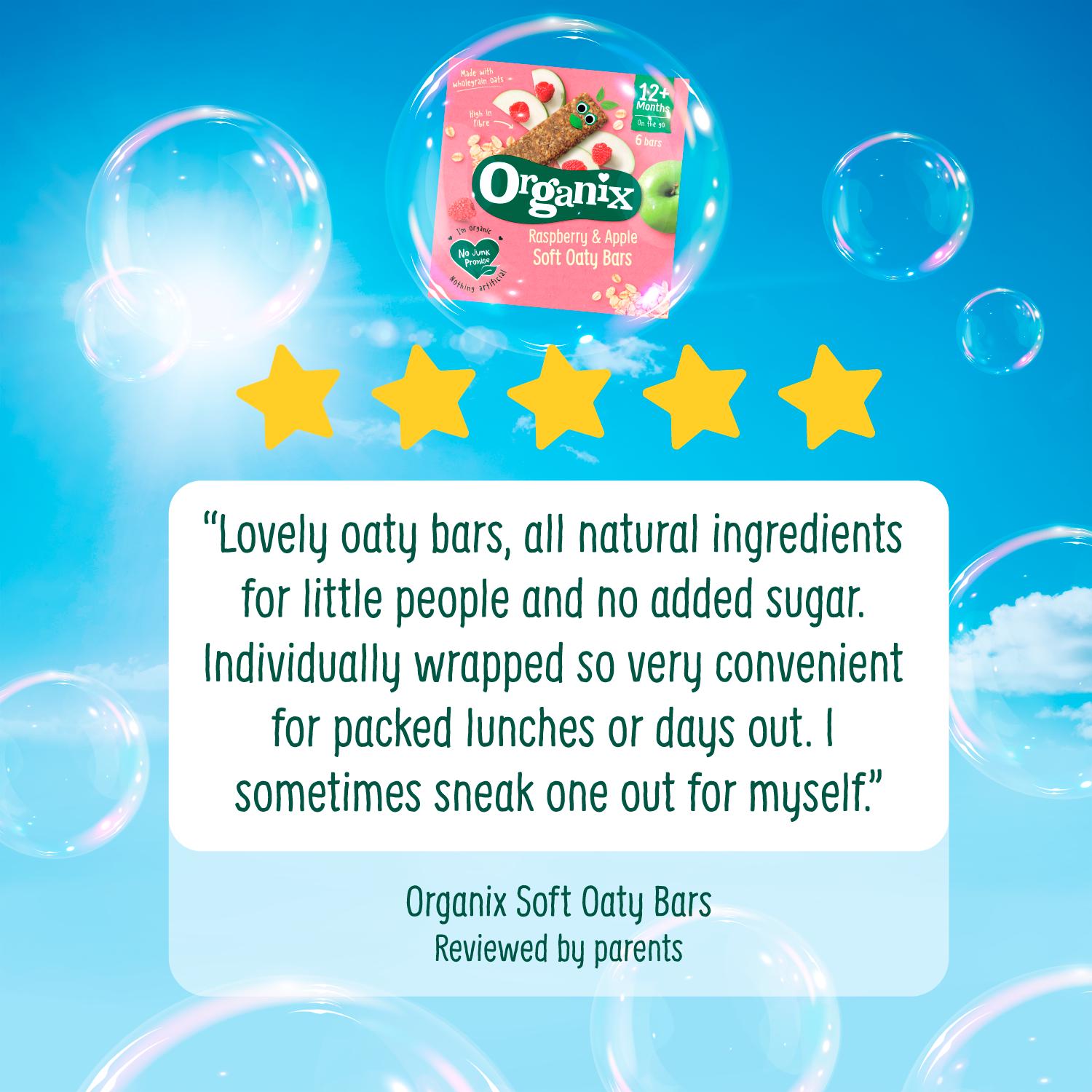 Organix Strawberry & Apple Soft Oaty Bars 12+ Months 6x23g thumbnail 6