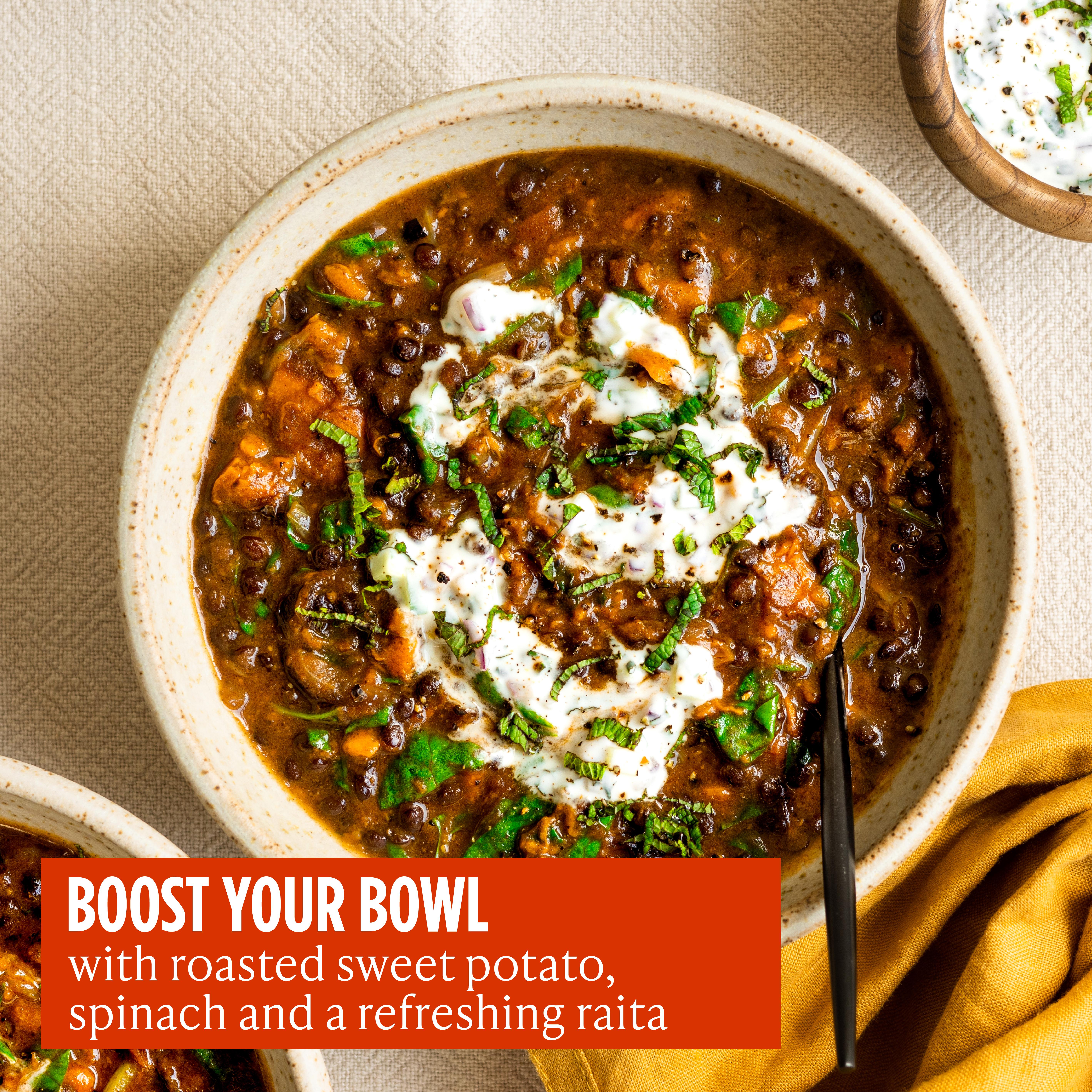 Merchant Gourmet Rich Black Dhal with Black Lentils & Coconut Cream 250g thumbnail 2