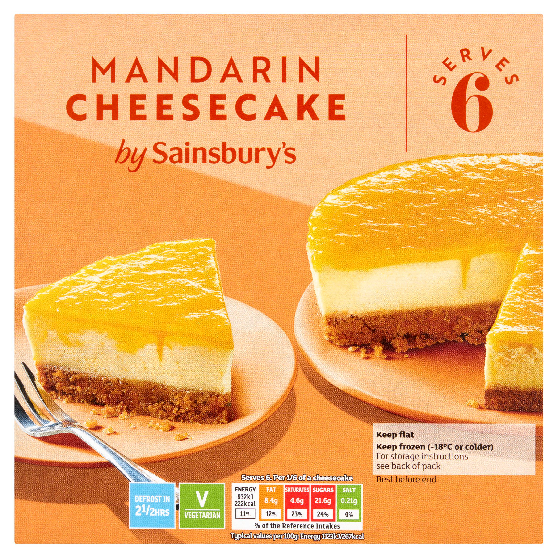 Sainsbury's Mandarin Cheesecake 500g
