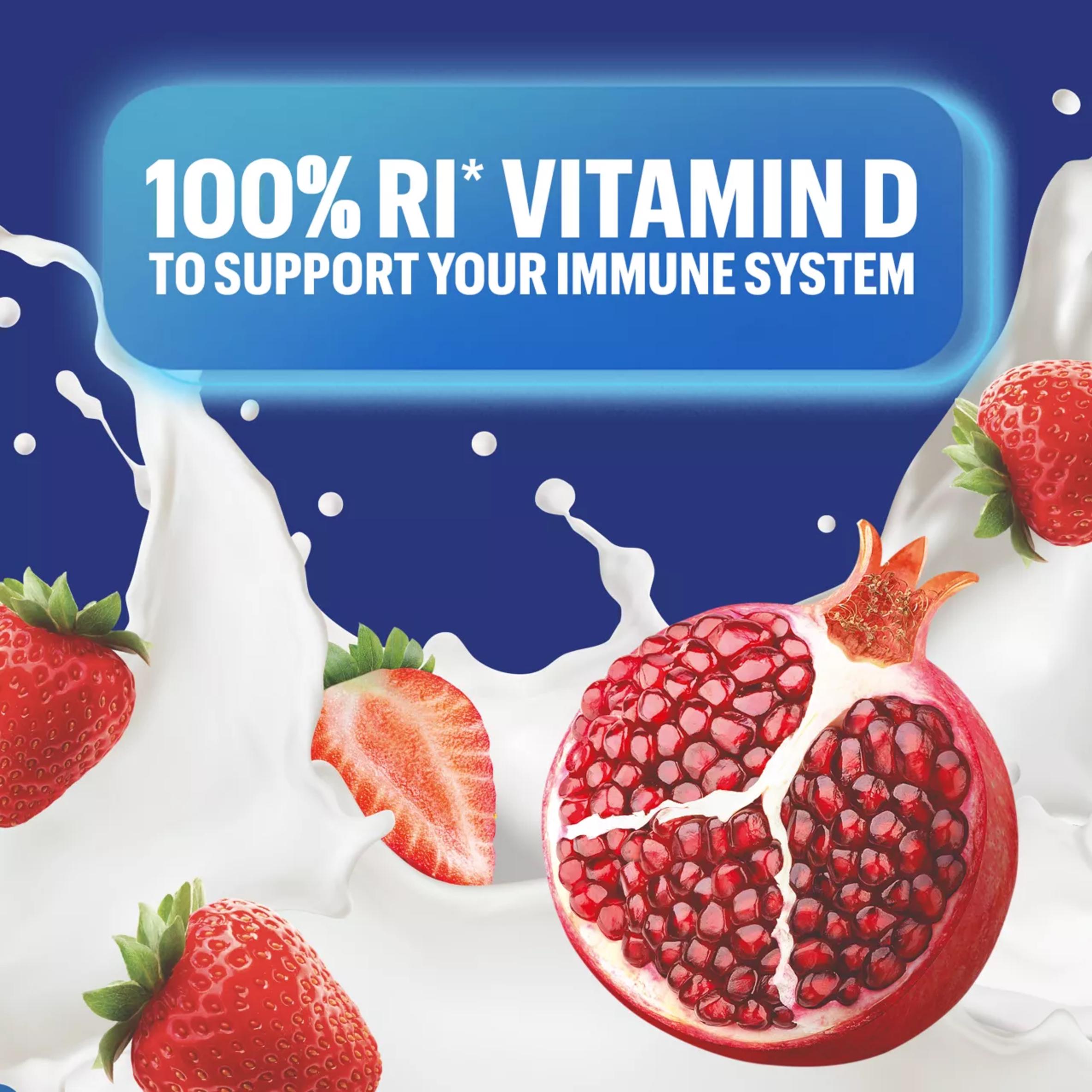 Actimel Triple Action Strawberry & Pomegranate Yoghurt Drink 8 x 100g thumbnail 3