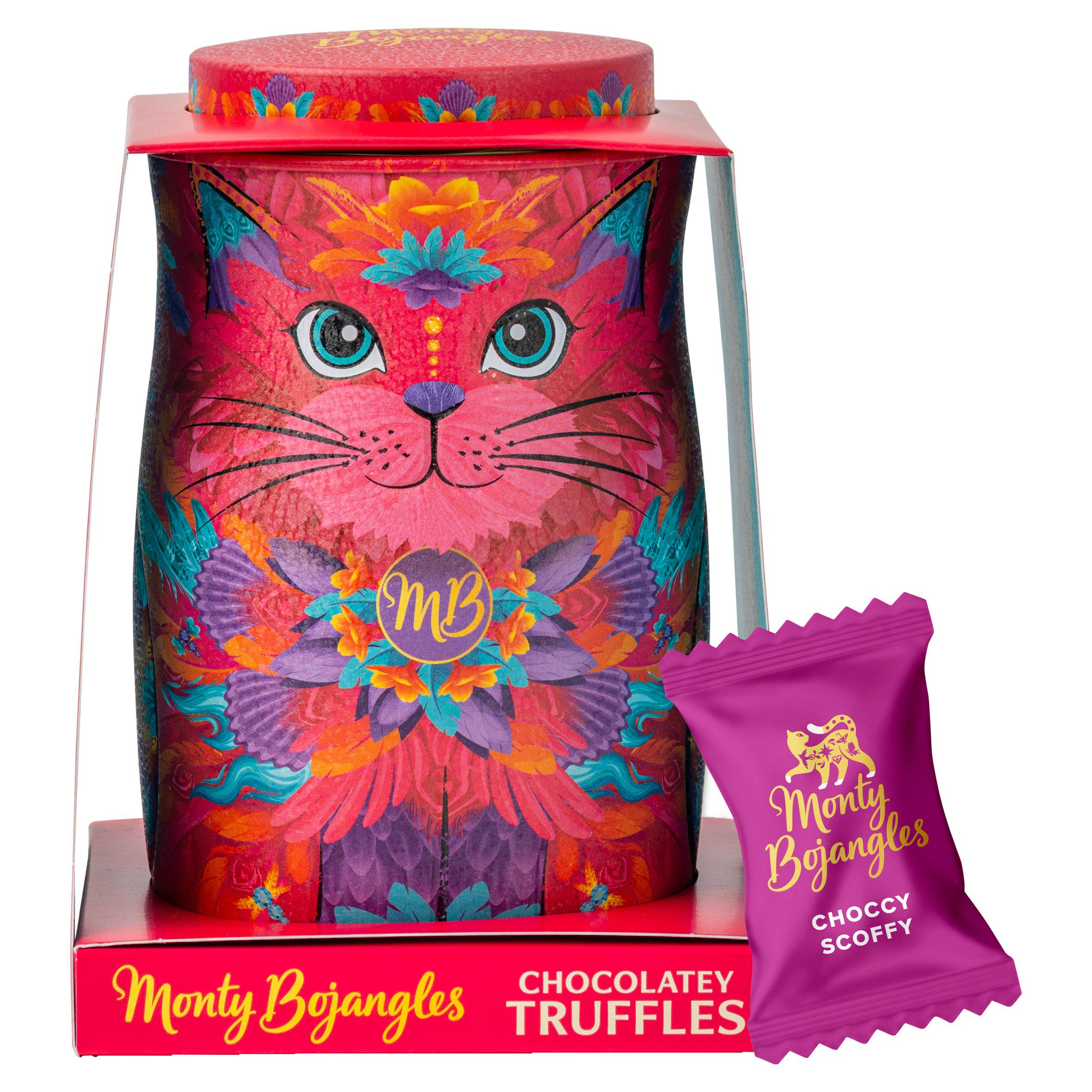Monty Bojangles 135g Sunset Samba Cat Tin Chocolatey Truffles