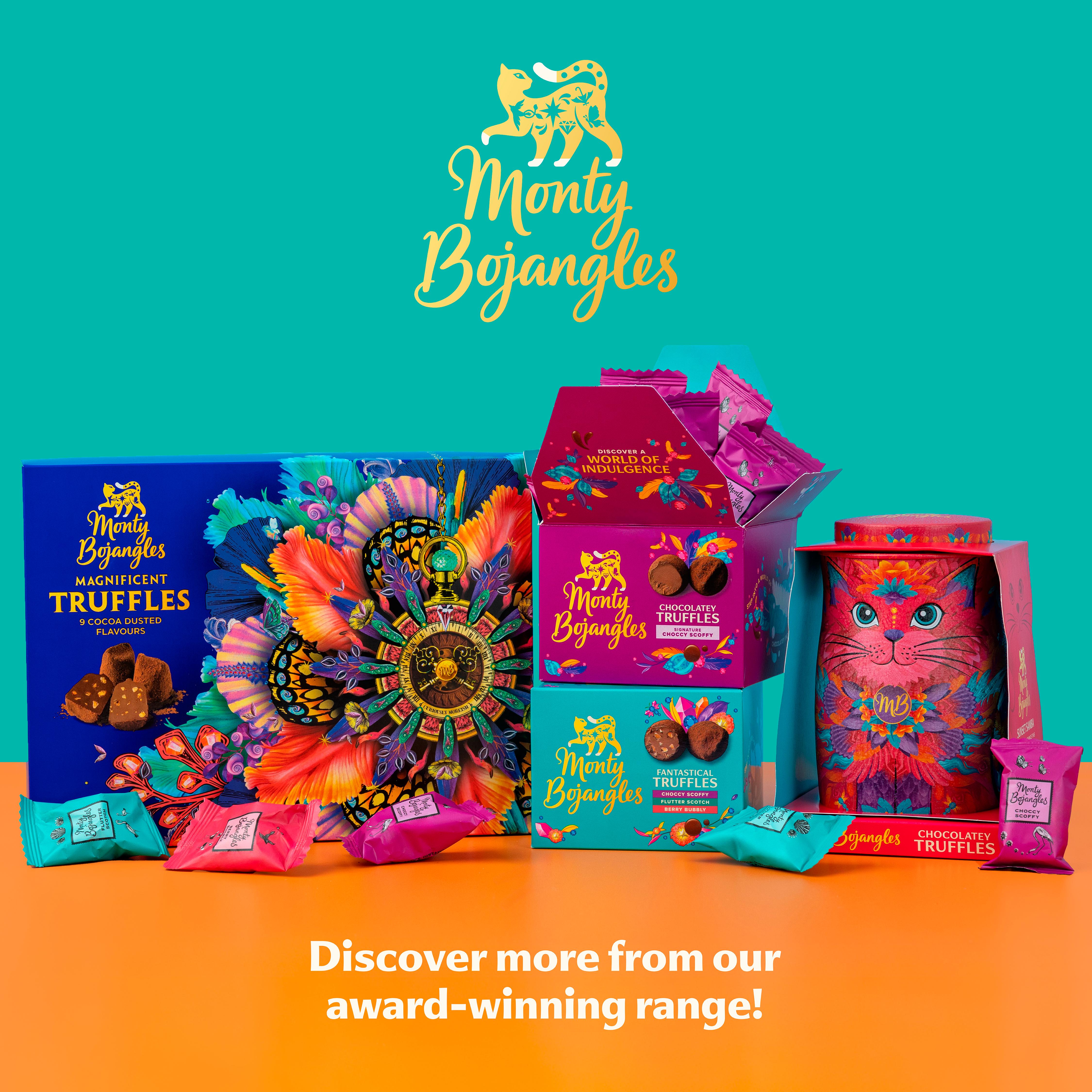 Monty Bojangles 135g Sunset Samba Cat Tin Chocolatey Truffles thumbnail 5