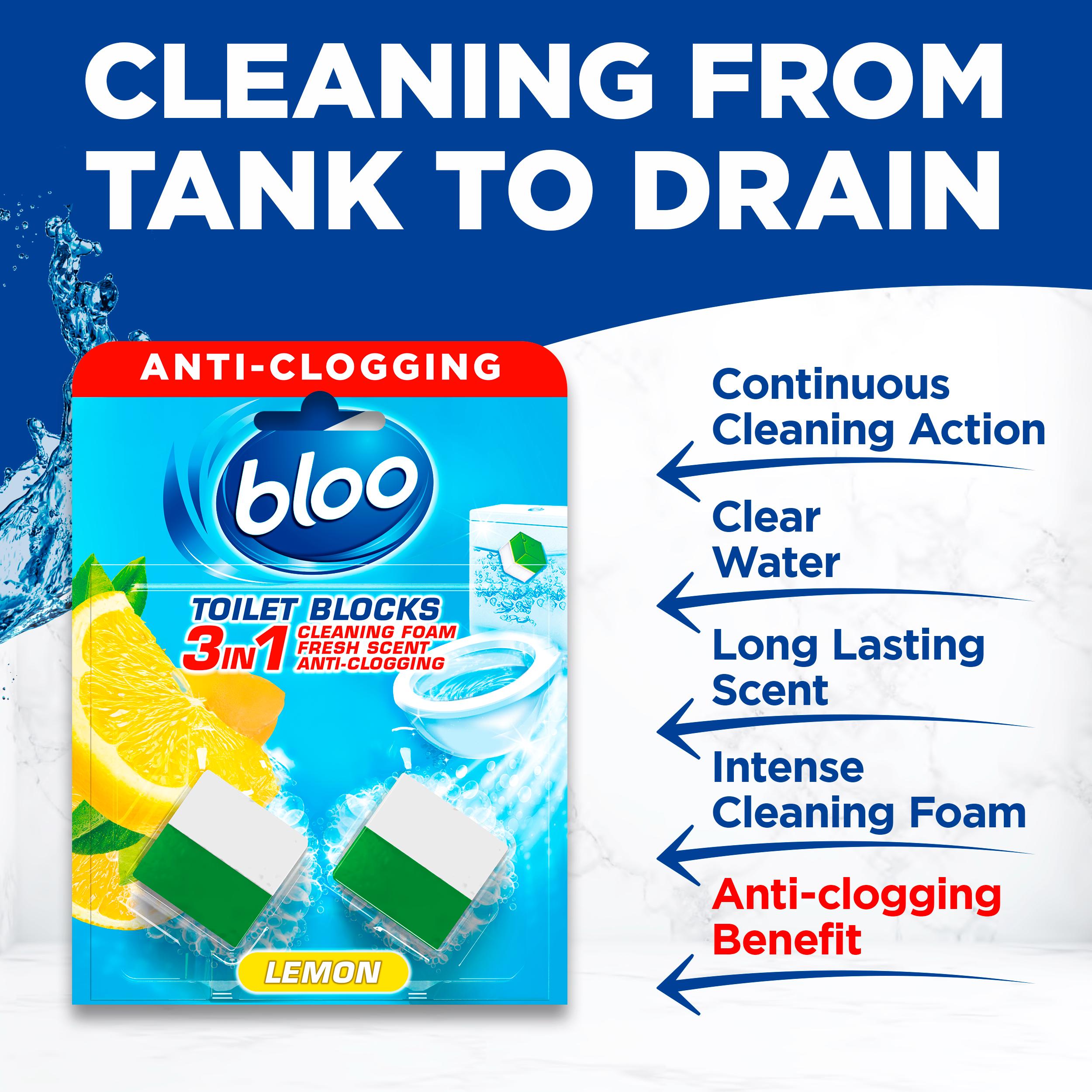 Bloo In Cistern Toilet Blocks Lemon 2x50g thumbnail 2