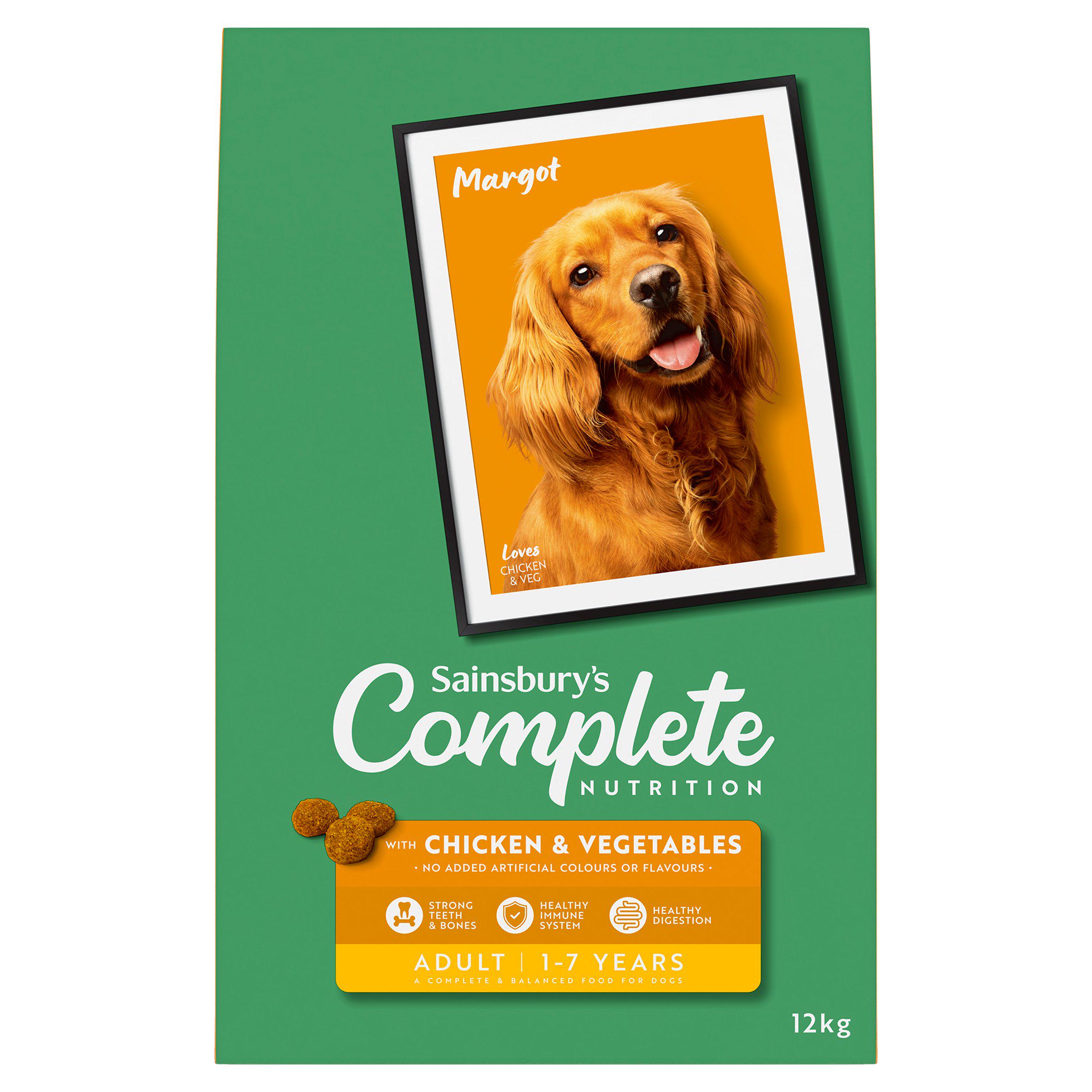 Sainsbury's 12kg Complete Nutrition Adult 1 - 7 Years with Chicken & Vegetables