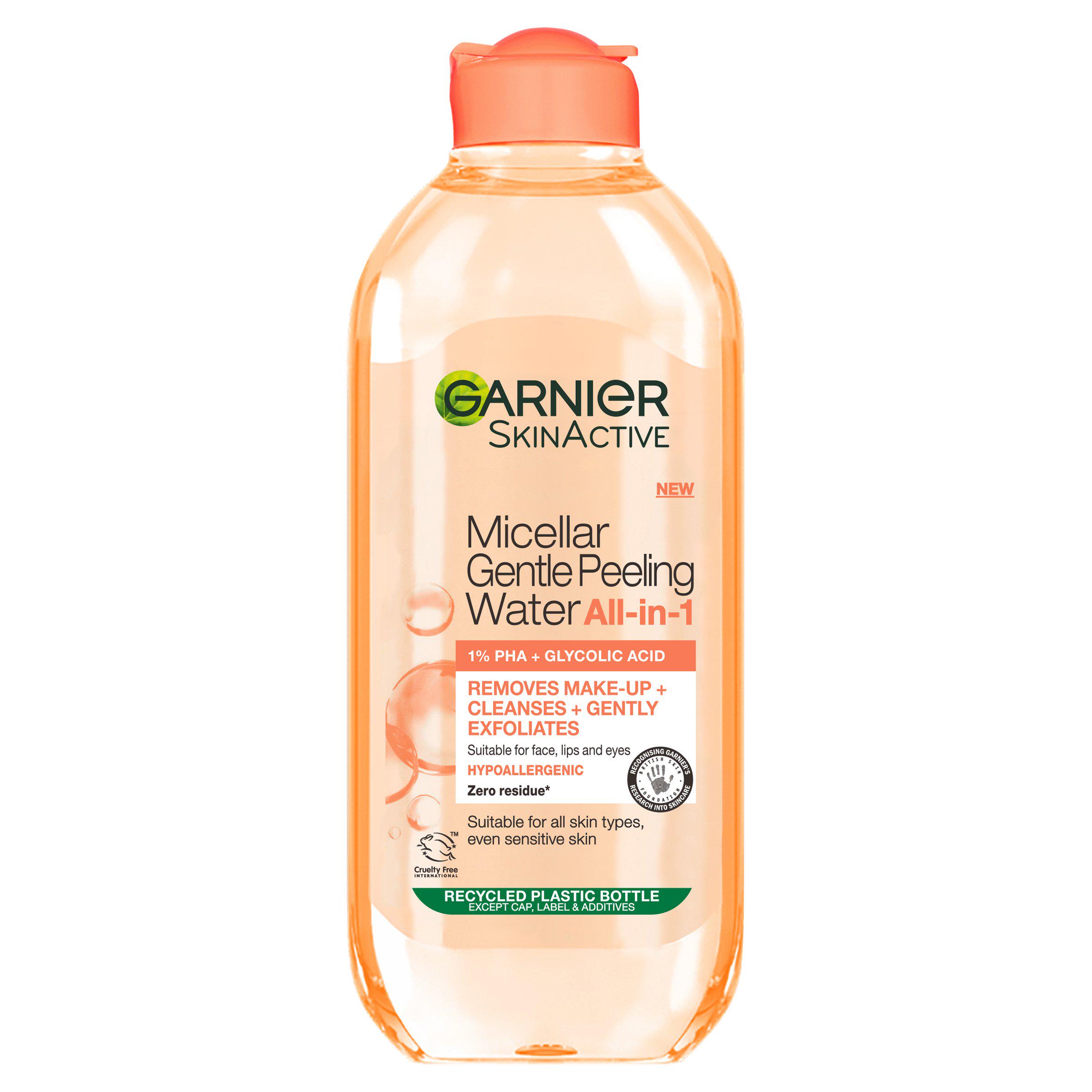 Garnier Micellar Gentle Peeling Water Makeup Remover 1% PHA & Glycolic Acid 400ml