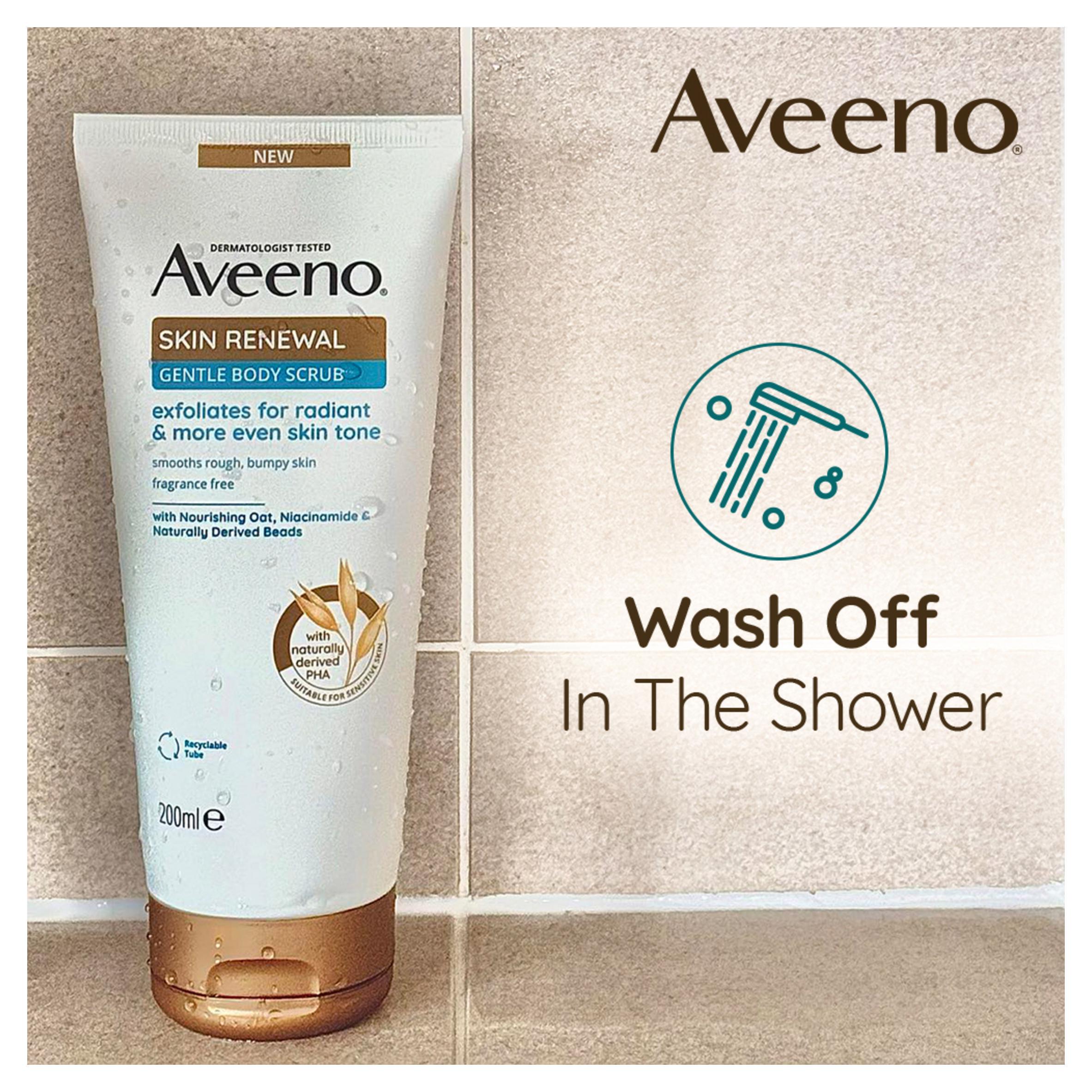 Aveeno Skin Renewal Gentle Body Scrub for Dry & Sensitive Skin 200ml thumbnail 6