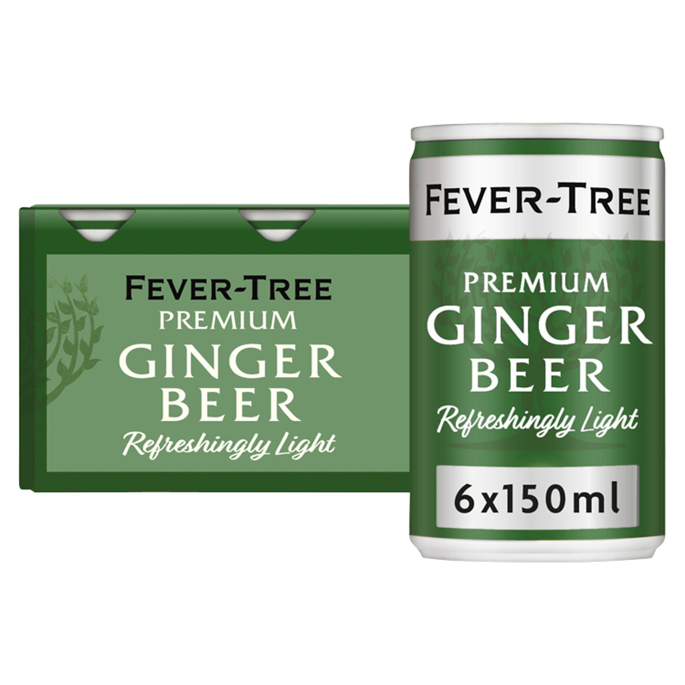 Fever-Tree Refreshingly Light Ginger Beer 6 x 150ml