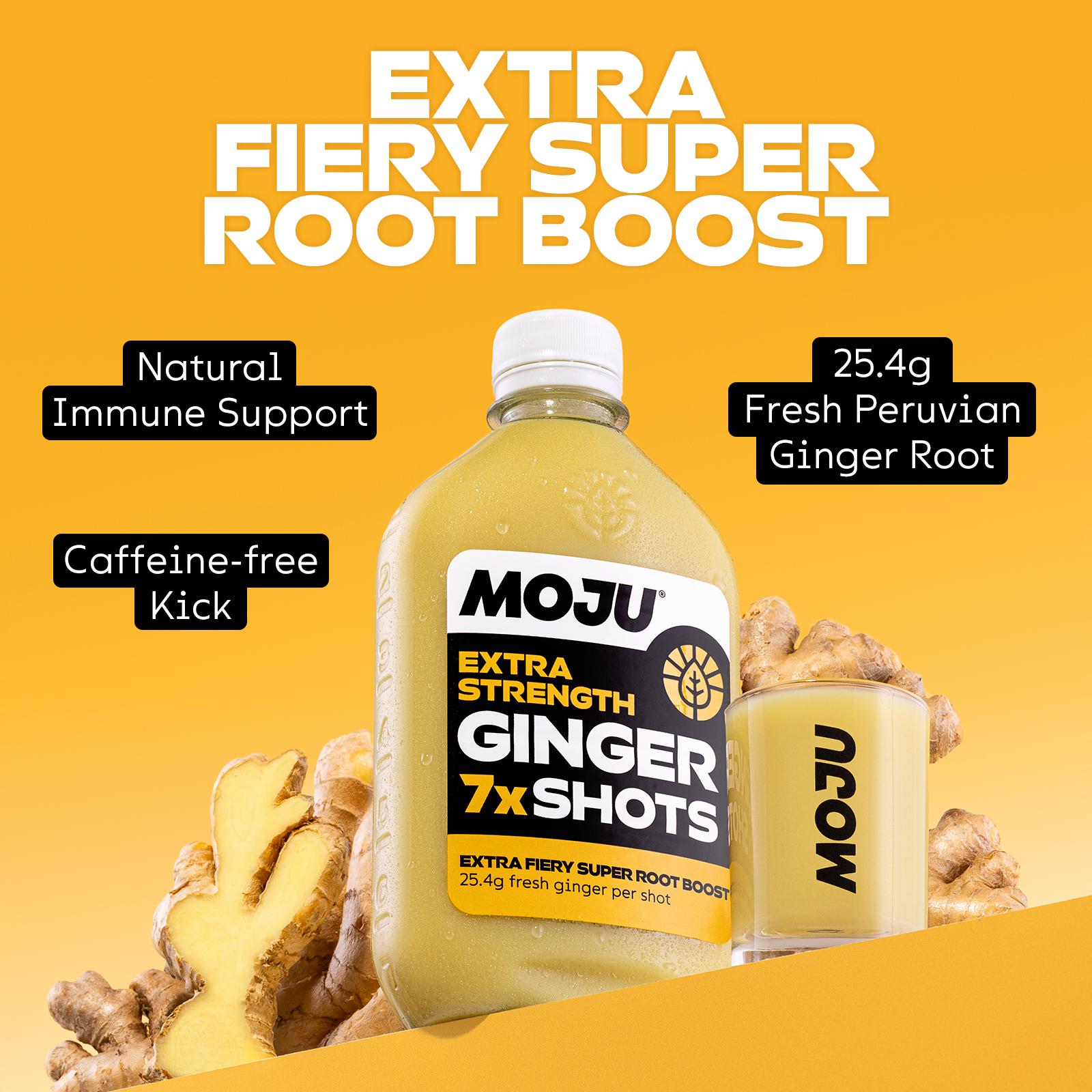 MOJU Ginger Extra Strength Dosing Bottle Shots x7 420ml thumbnail 3