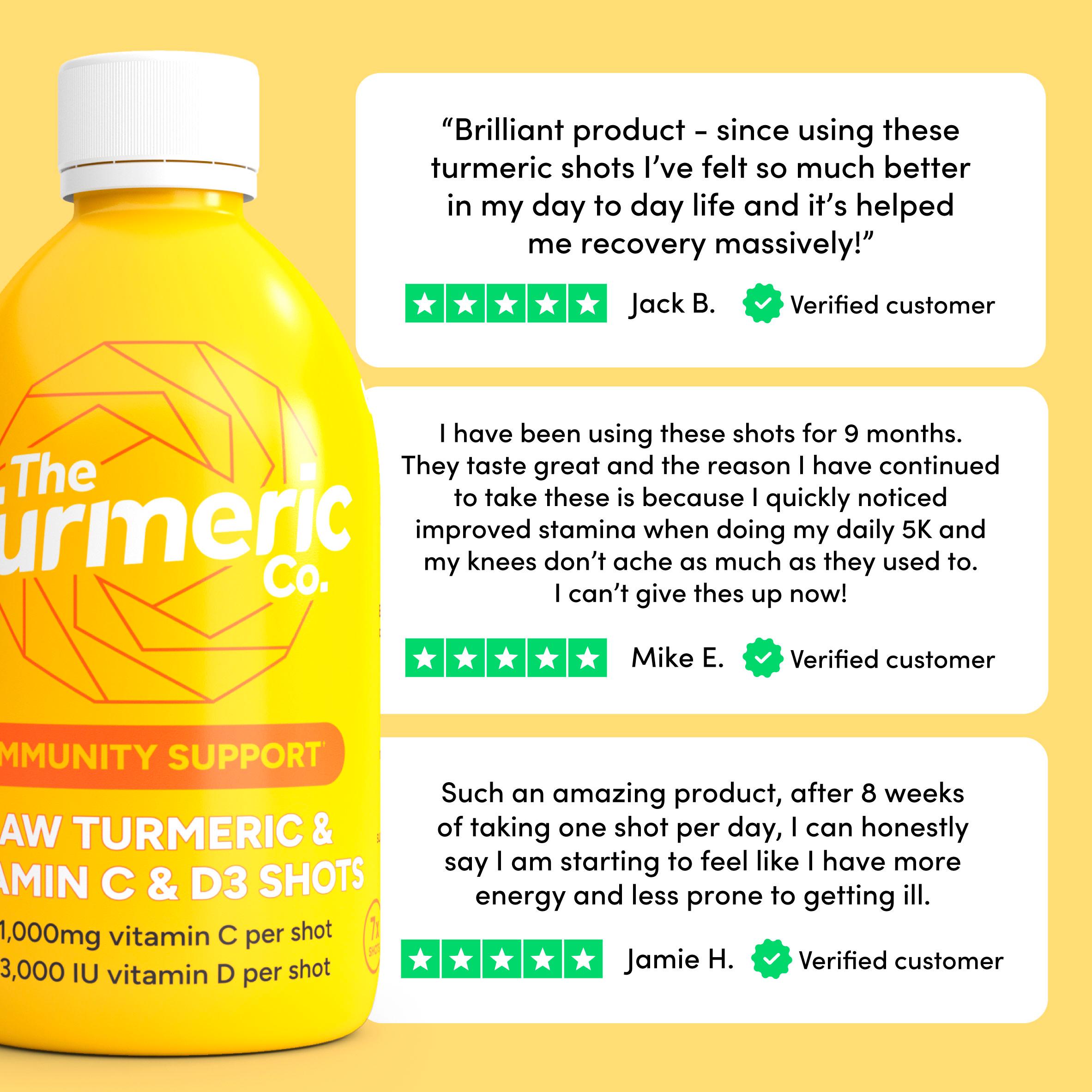 The Turmeric Co. Raw Turmeric Vitamin C & D3 Self Shot 420ml thumbnail 4