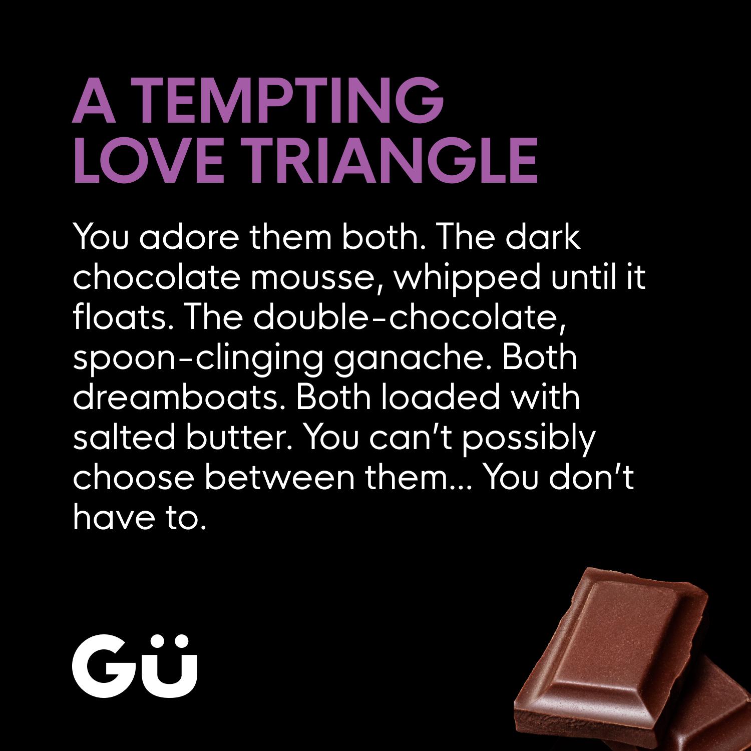Gü Dark Chocolate Mousse with Ganache Desserts 2 x 70g thumbnail 4