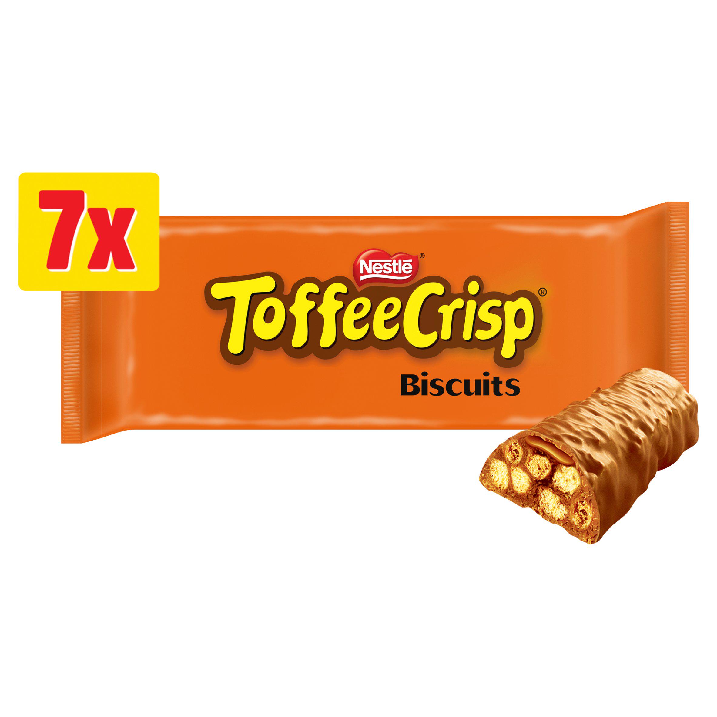 Toffee Crisp Biscuit Bar Multipack x7 130.9g