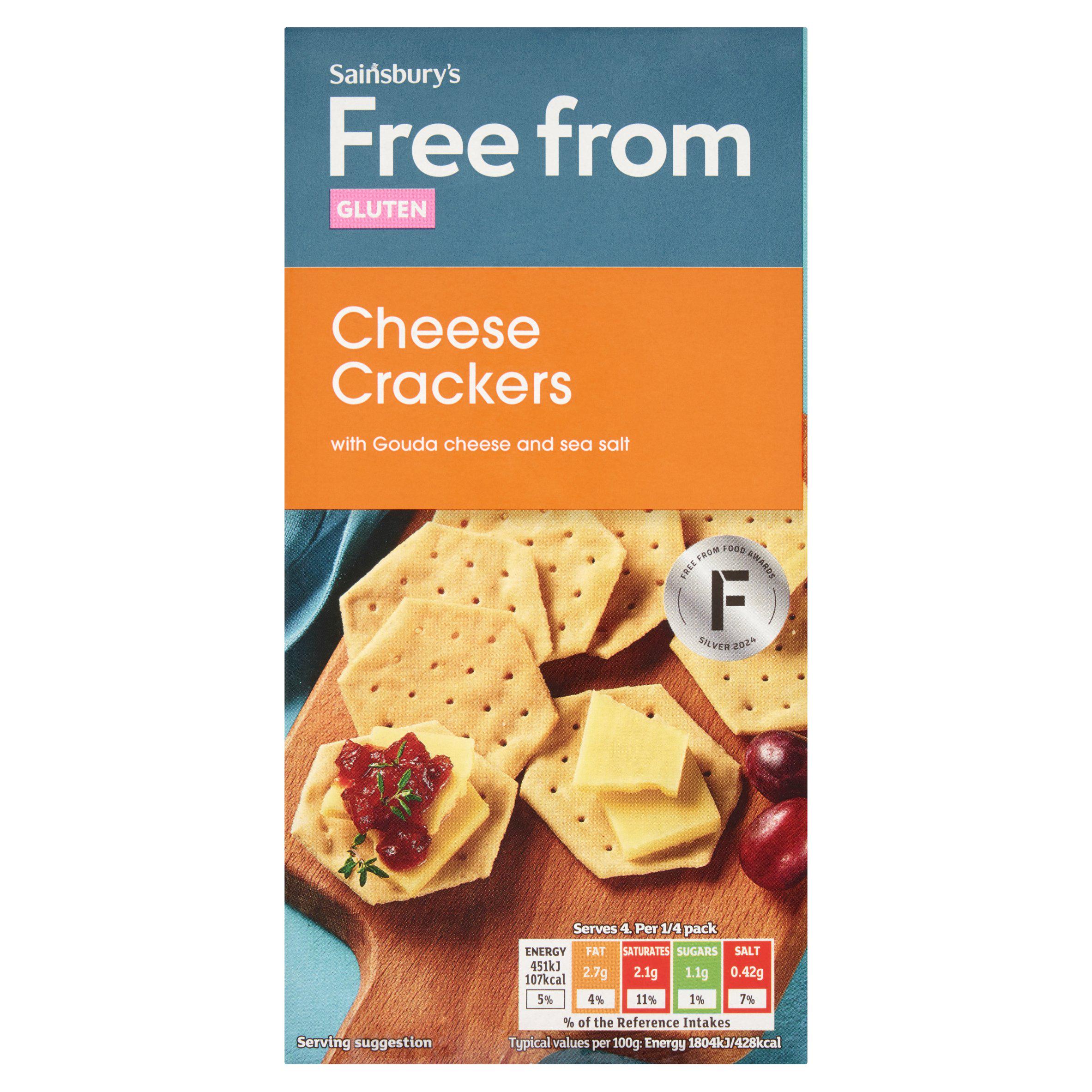 Sainsbury's Free From Cheese Crackers 100g