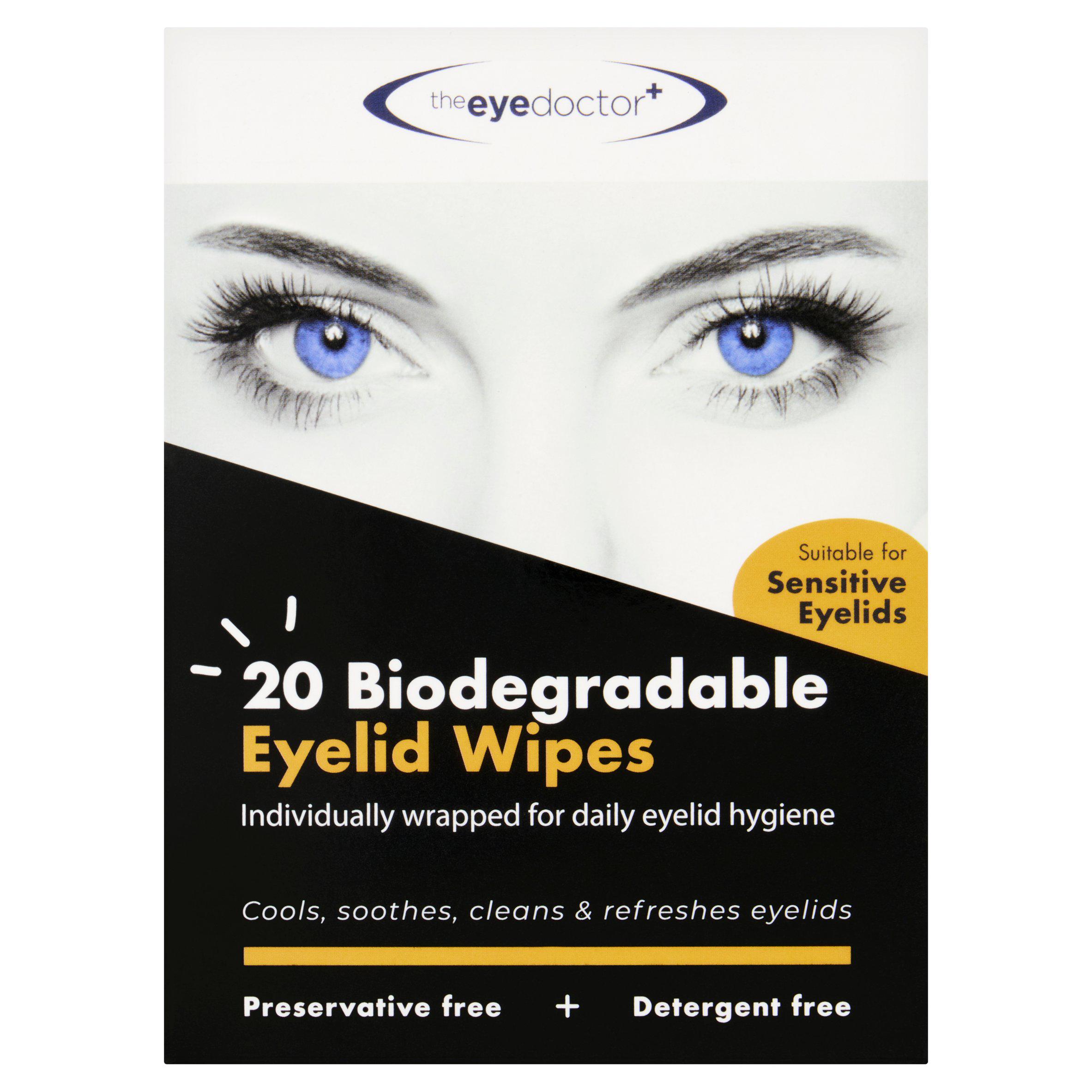 The Eye Doctor 20 Biodegradable Eyelid Wipes