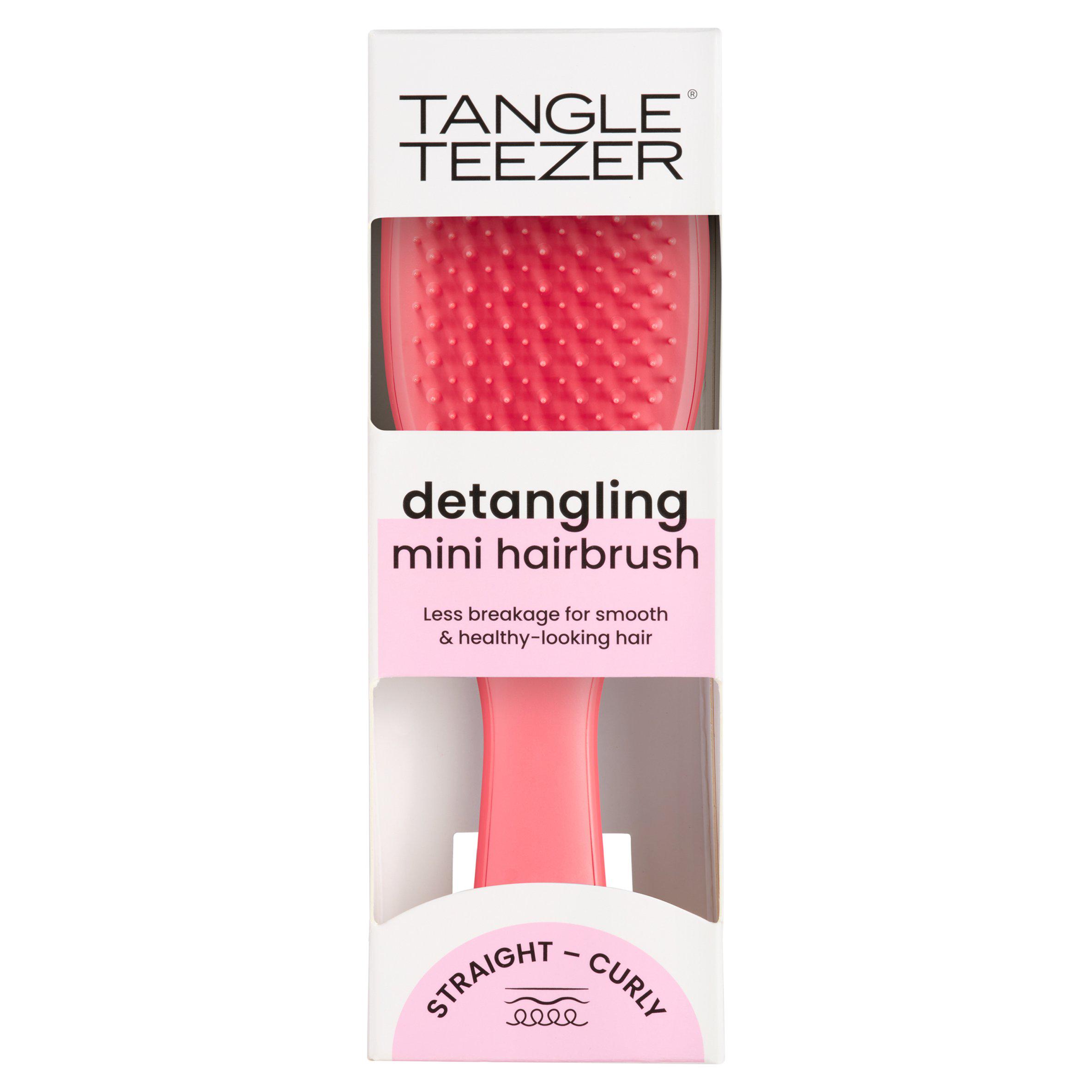 Tangle Teezer Straight Curly Detangling Mini Hairbrush