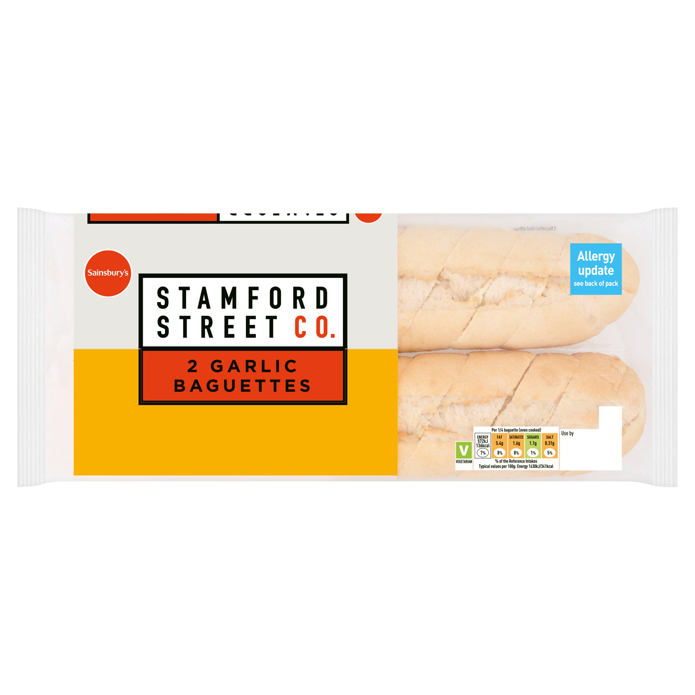 Stamford Street Co. Garlic Baguette x2 330g