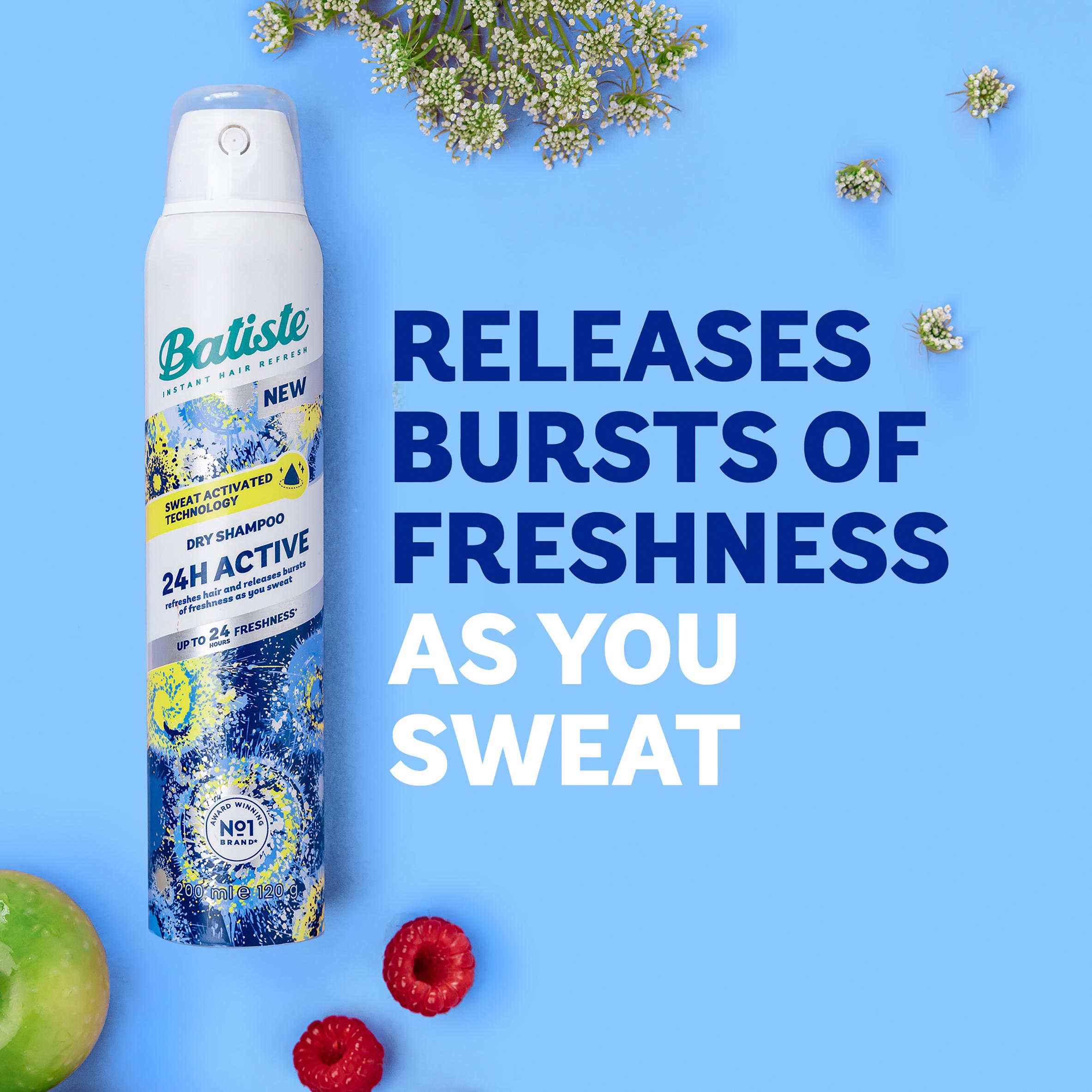 Batiste 24H Active Hair Dry Shampoo with Sweat Activated Technology 200ml thumbnail 4