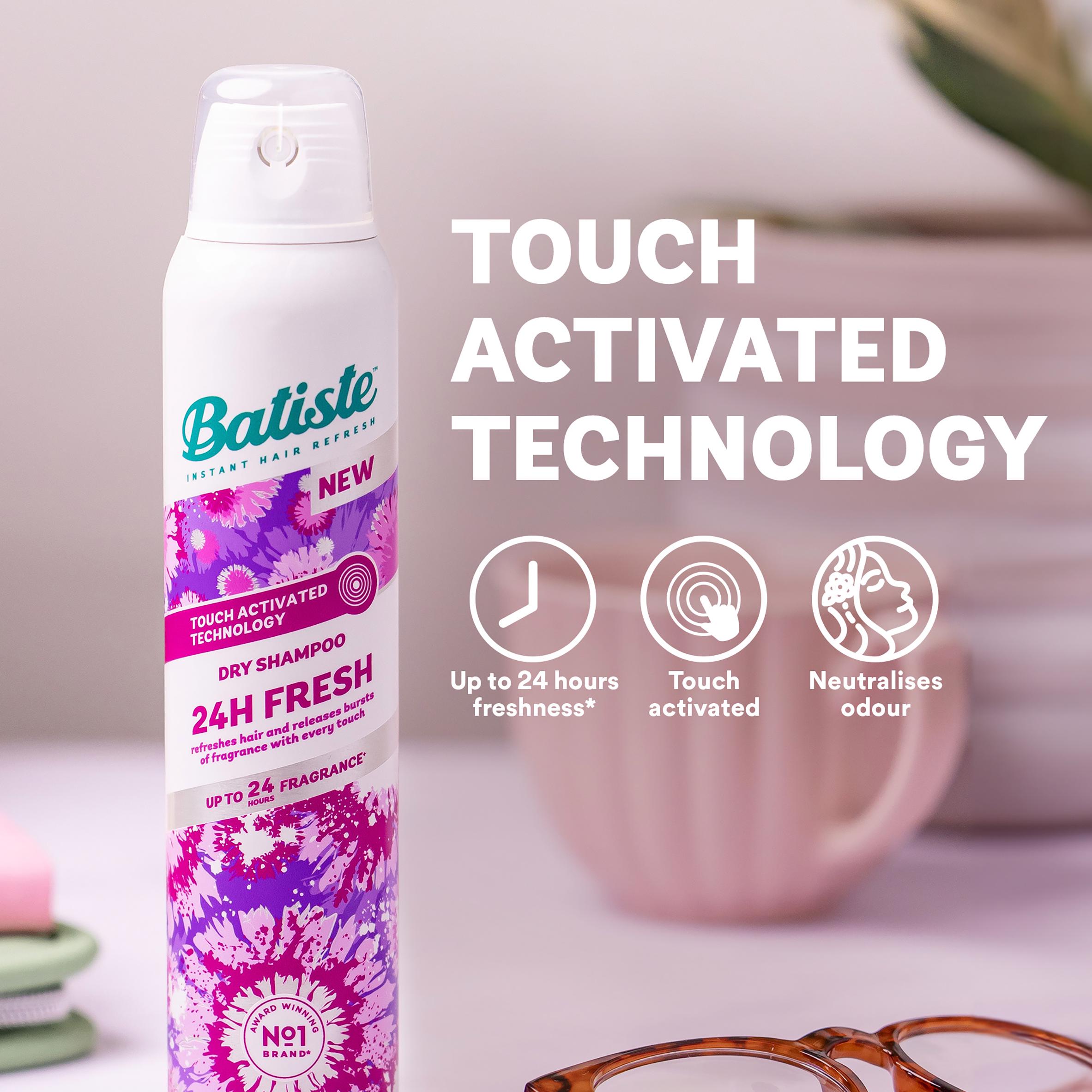 Batiste 24H Fresh Hair Dry Shampoo with Touch Activated Technology 200ml thumbnail 2