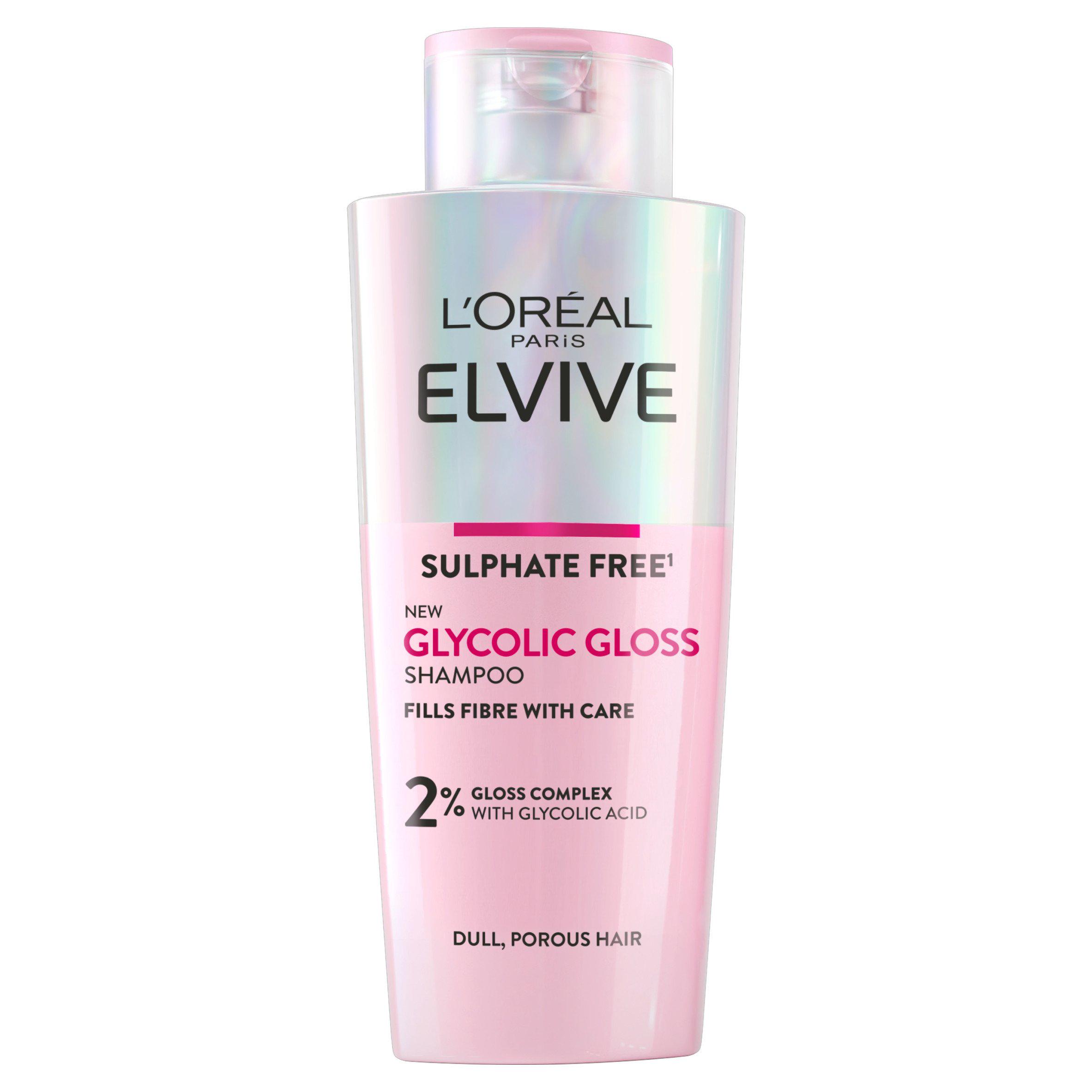 L'Oreal Elvive Glycolic Gloss Sulphate Free Shampoo for Dull Hair 200ml