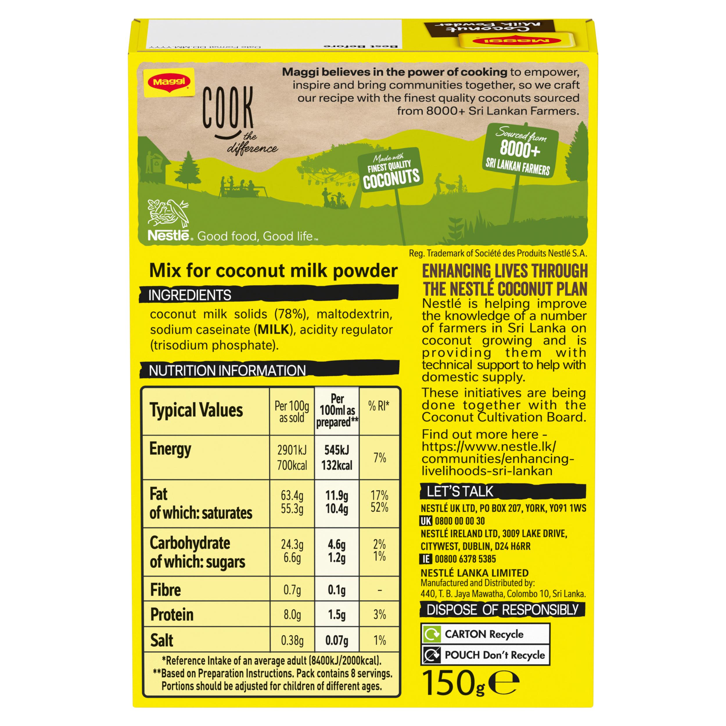 Maggi Coconut Milk Powder Mix 150g thumbnail 2