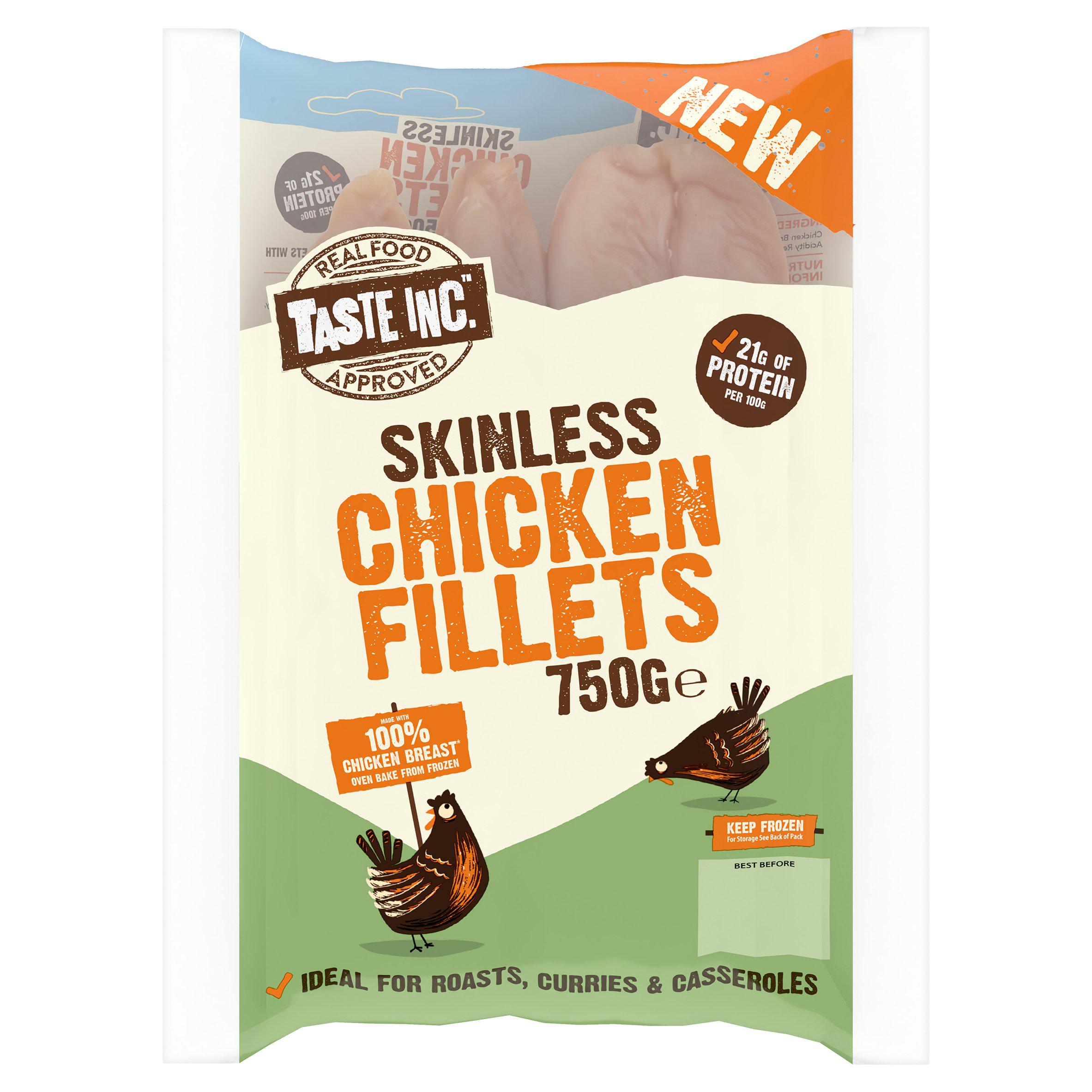 Taste Inc. 750g Skinless Chicken Fillets