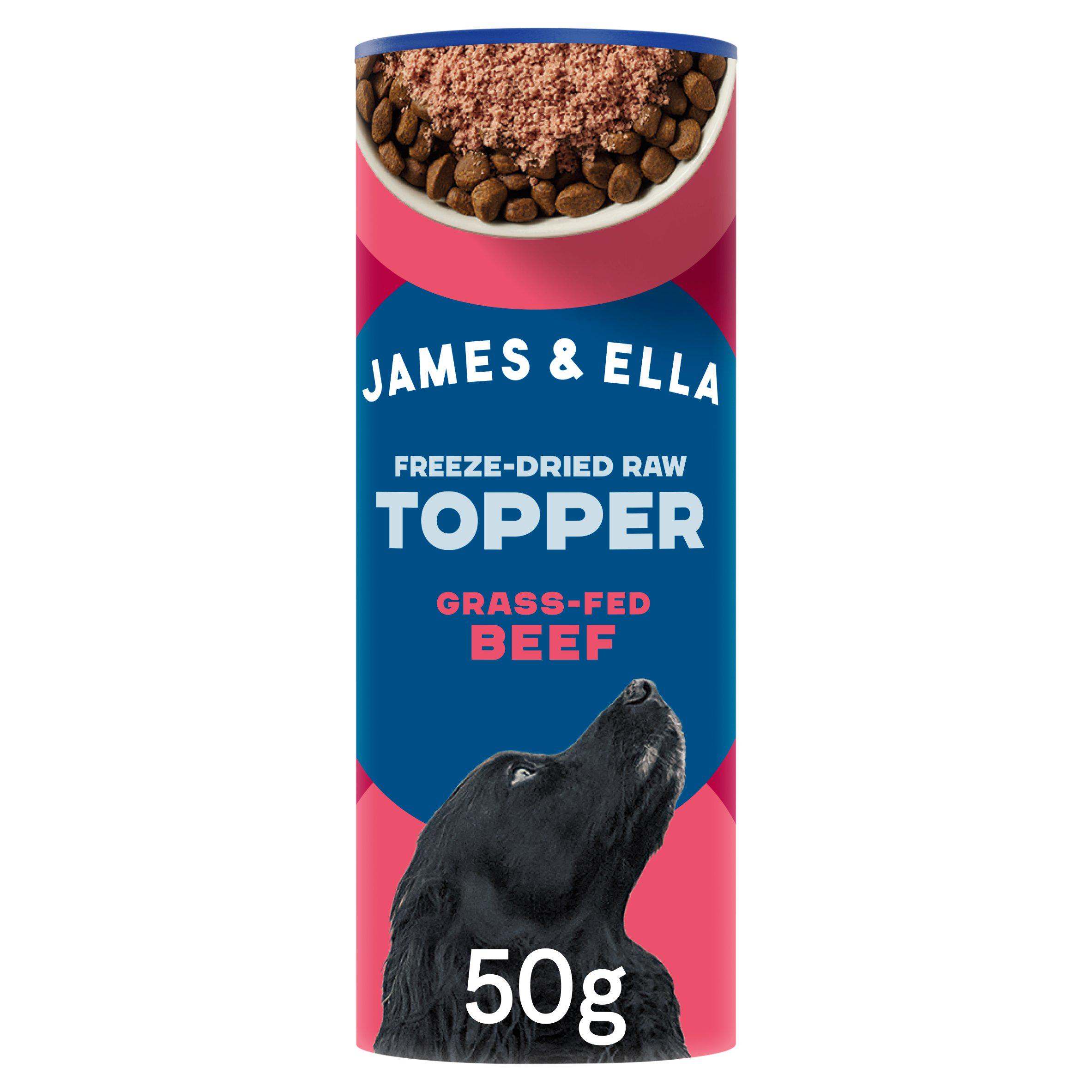 James & Ella Freeze Dried Raw Beef Dog Topper