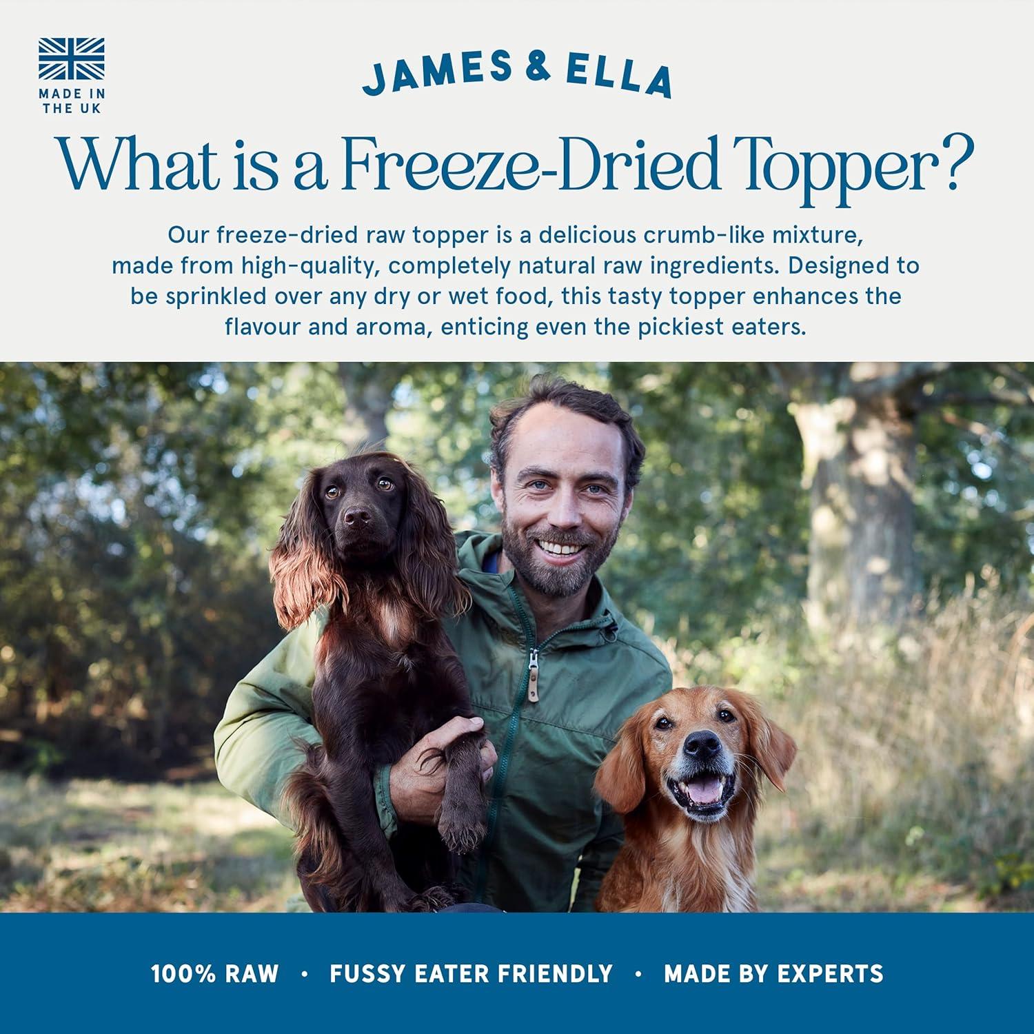 James & Ella Freeze Dried Raw Grass Fed Beef Topper for Dogs 50g thumbnail 3