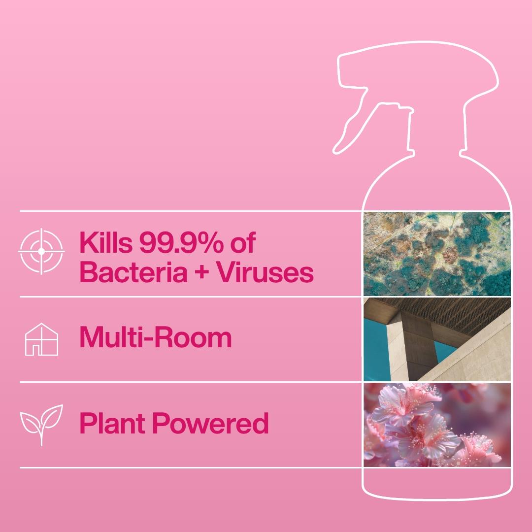 Ineos Antibac Multi-Room Surface Cleaner Spray Rhubarb + Pomegranate 750ml thumbnail 5
