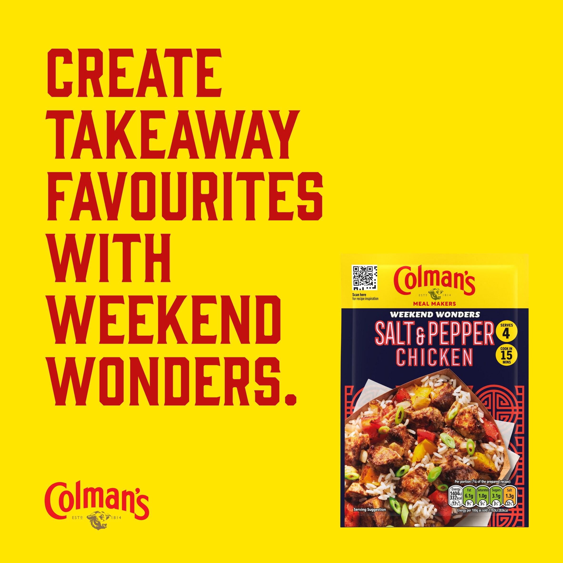 Colman's Weekend Wonders Meal Maker Recipe Mix Salt & Pepper Chicken 23g thumbnail 5