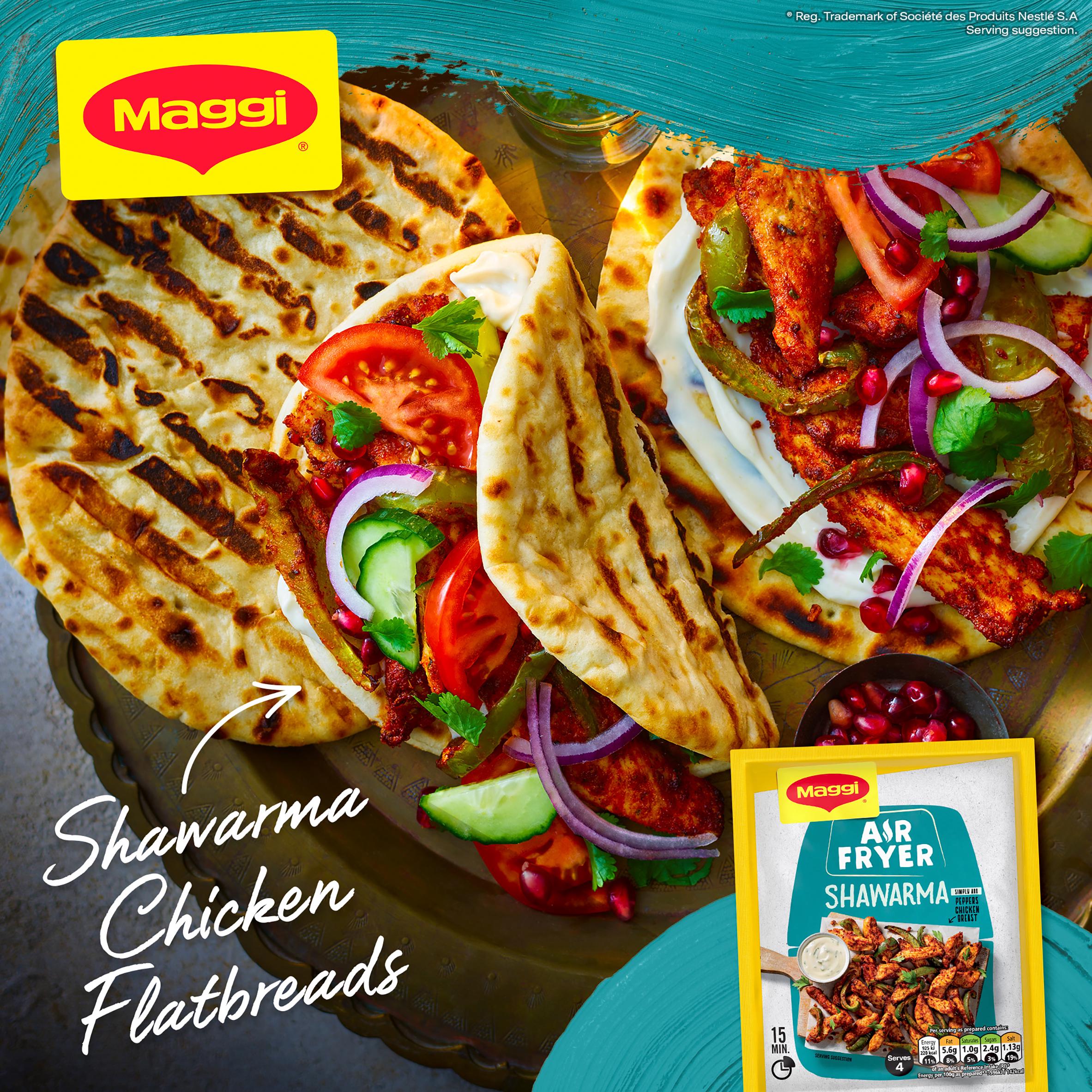 Maggi Air Fryer Shawarma Herbs & Spices Recipe Mix for Chicken 25g thumbnail 4