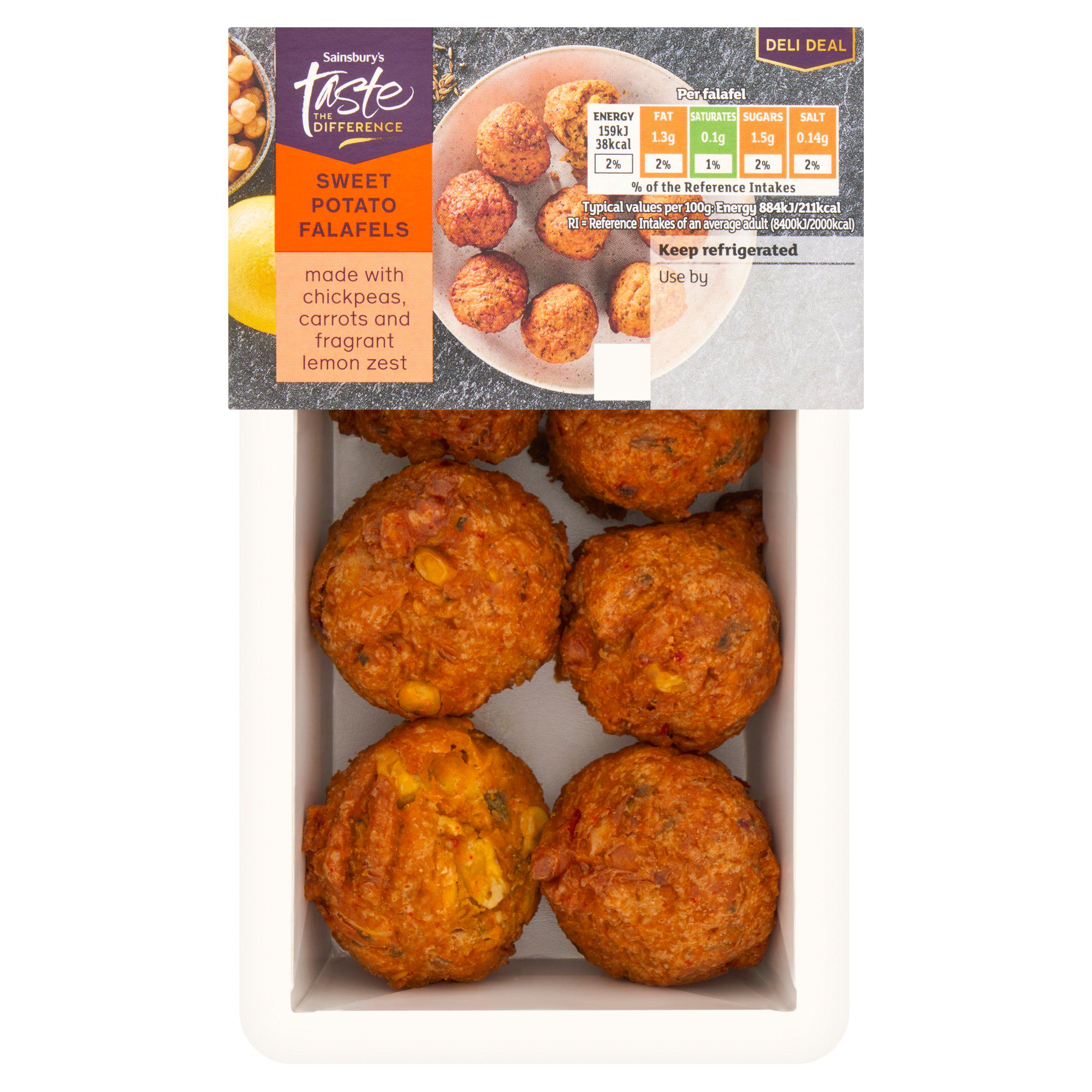 Sainsbury's Sweet Potato Falafels, Limited Edition, Taste the Difference 144g